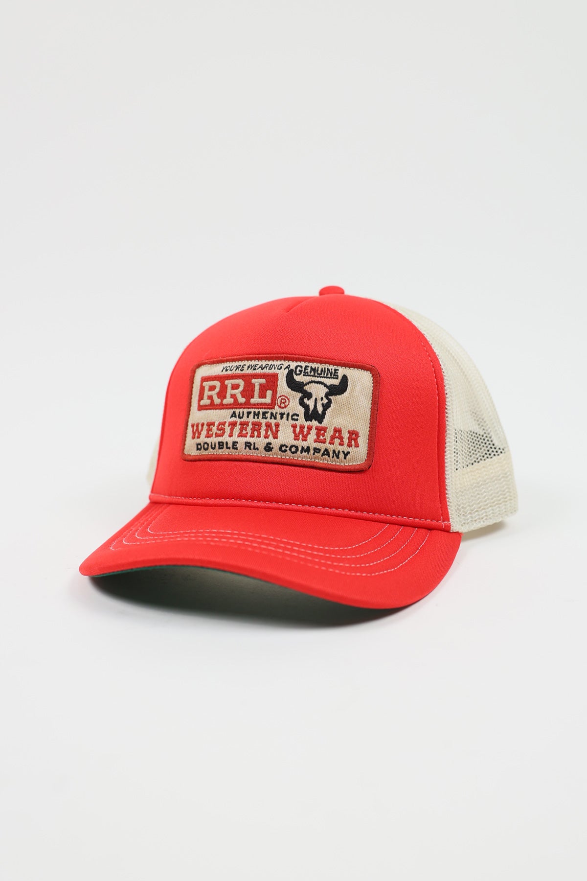 RRL - Logo-Patch Foam Trucker Cap - Red - Canoe Club