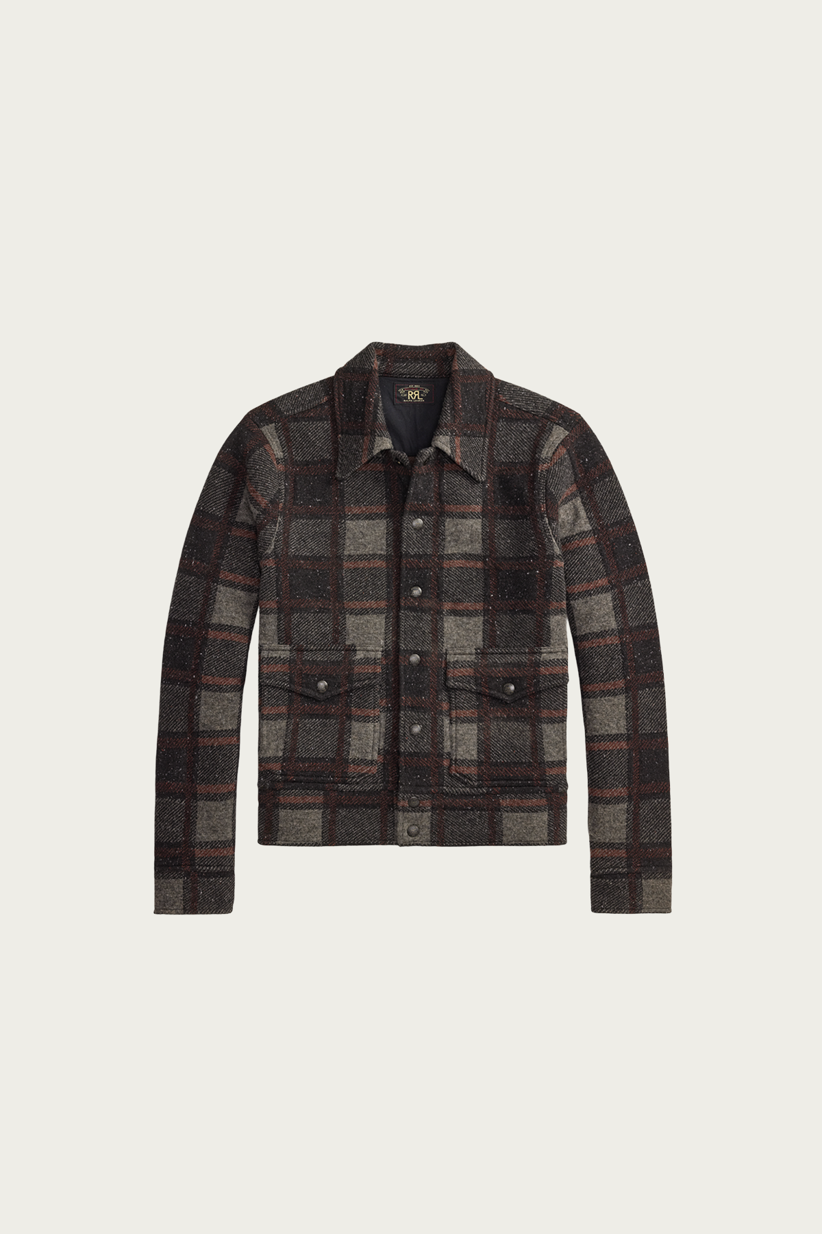 RRL - Long-Sleeve Wool Ralston Plaid Cardigan - Grey Multi - Canoe Club