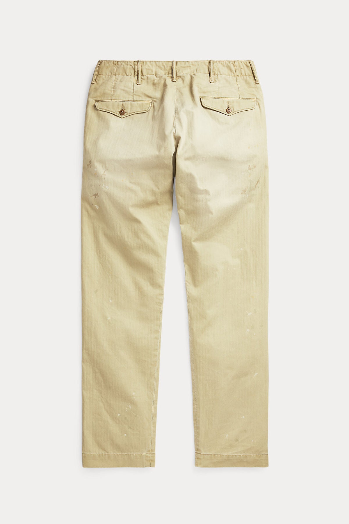 RRL - Officer Distressed Herringbone Pant - Vintage Khaki - Canoe Club