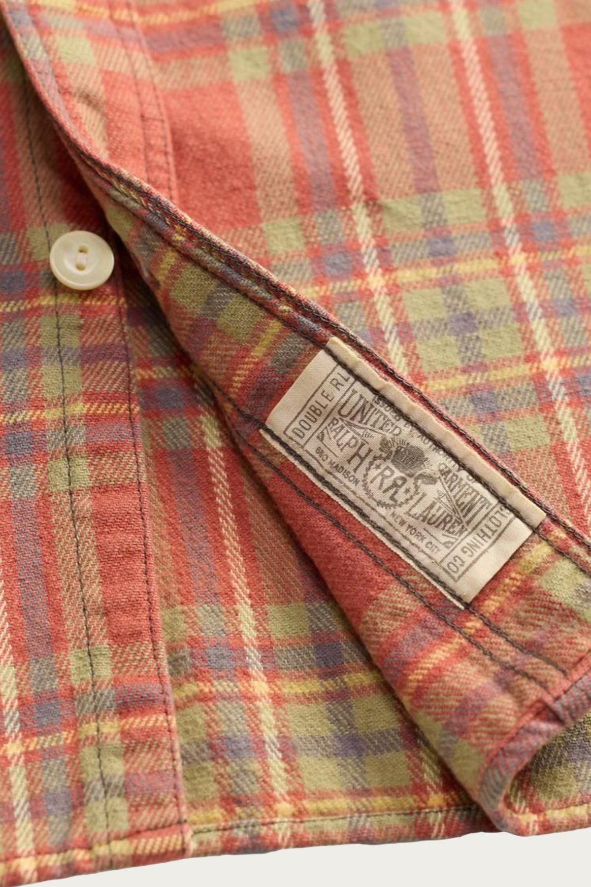 RRL - Plaid Farrell Workshirt - Red/Blue/Green - Canoe Club