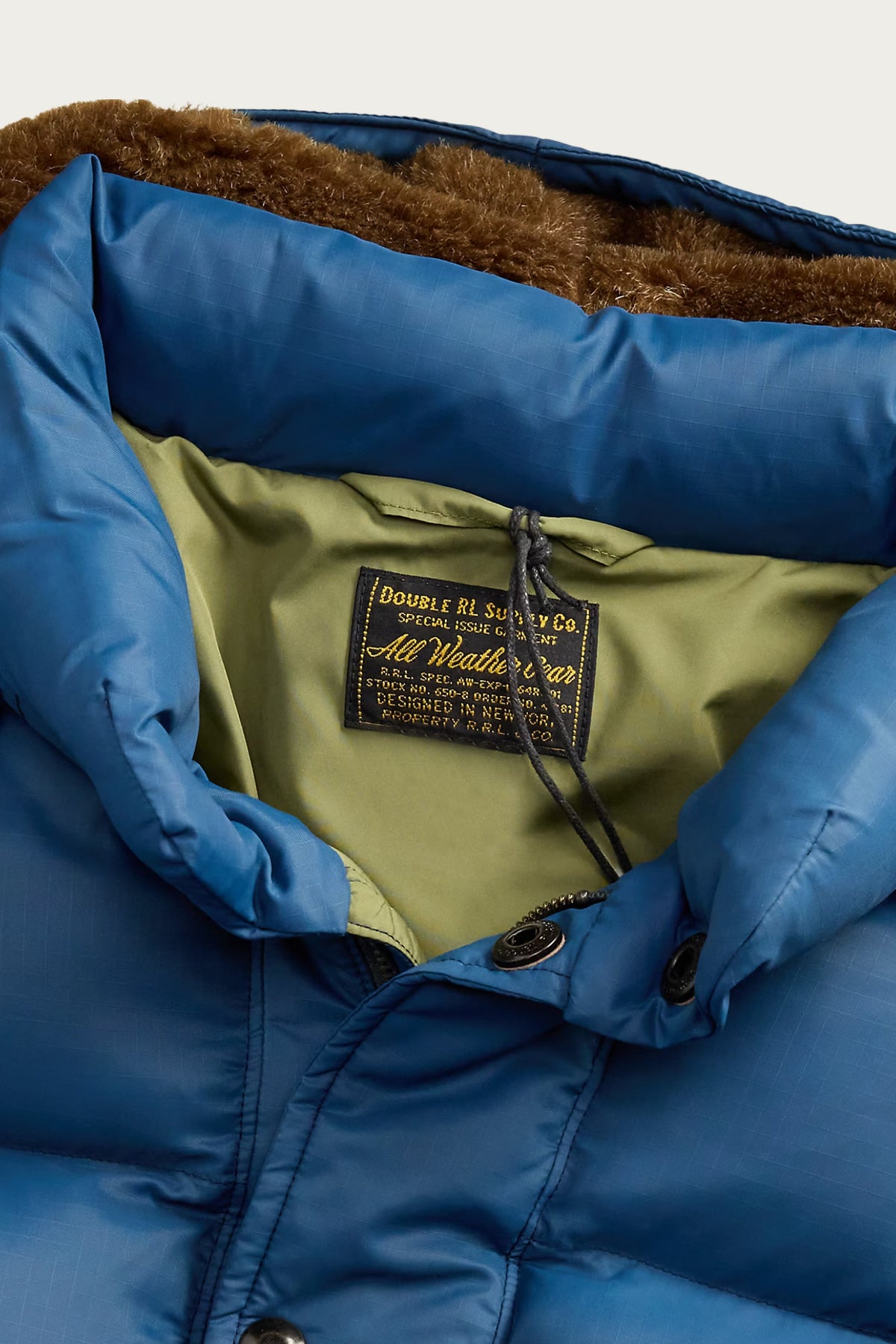 RRL - Quilted Ripstop Hooded Jacket - Vintage Blue - Canoe Club