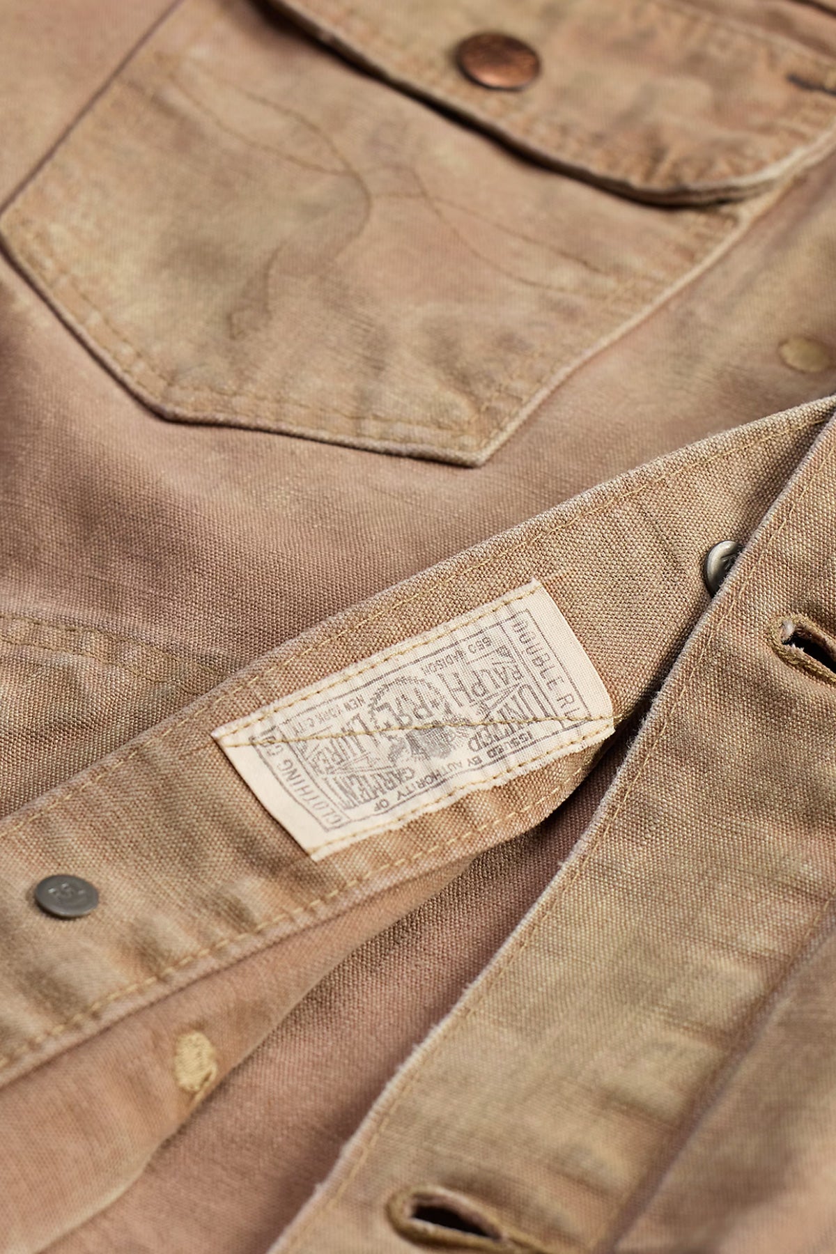 RRL - Ranch Hand Cotton Canvas Jacket - Distressed Mauve - Canoe Club
