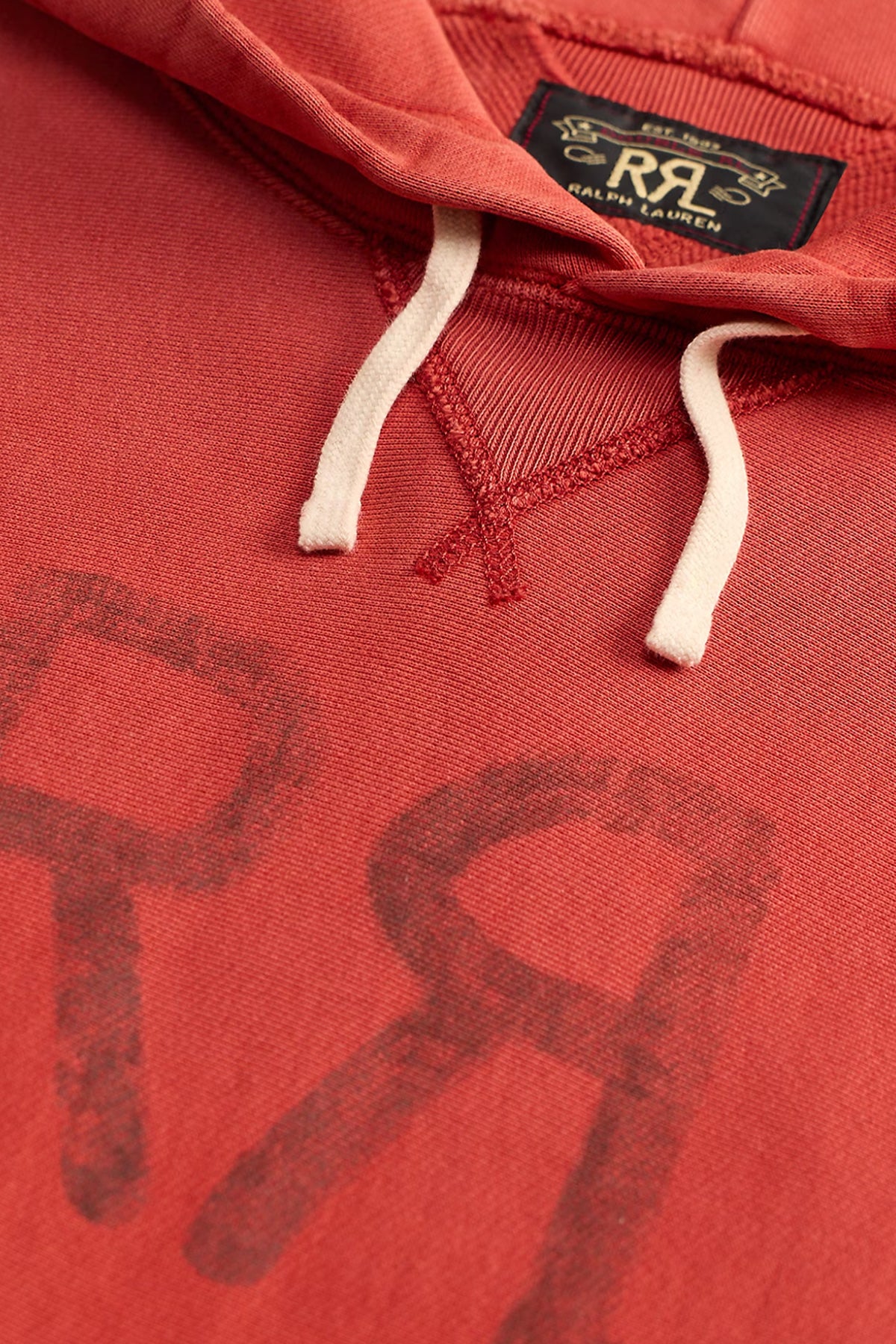 RRL - RRL Ranch Logo Hoodie - New Brick - Canoe Club