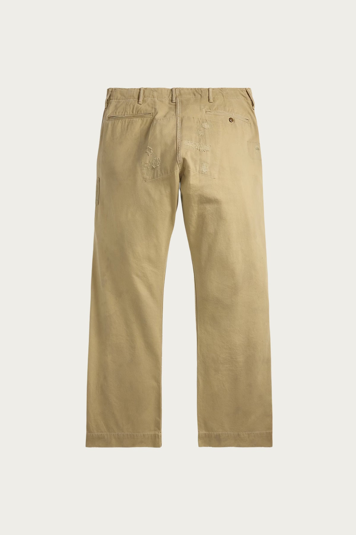 RRL - Repaired Chino Field Pant - New Military Khaki w/ Repairs - Canoe Club