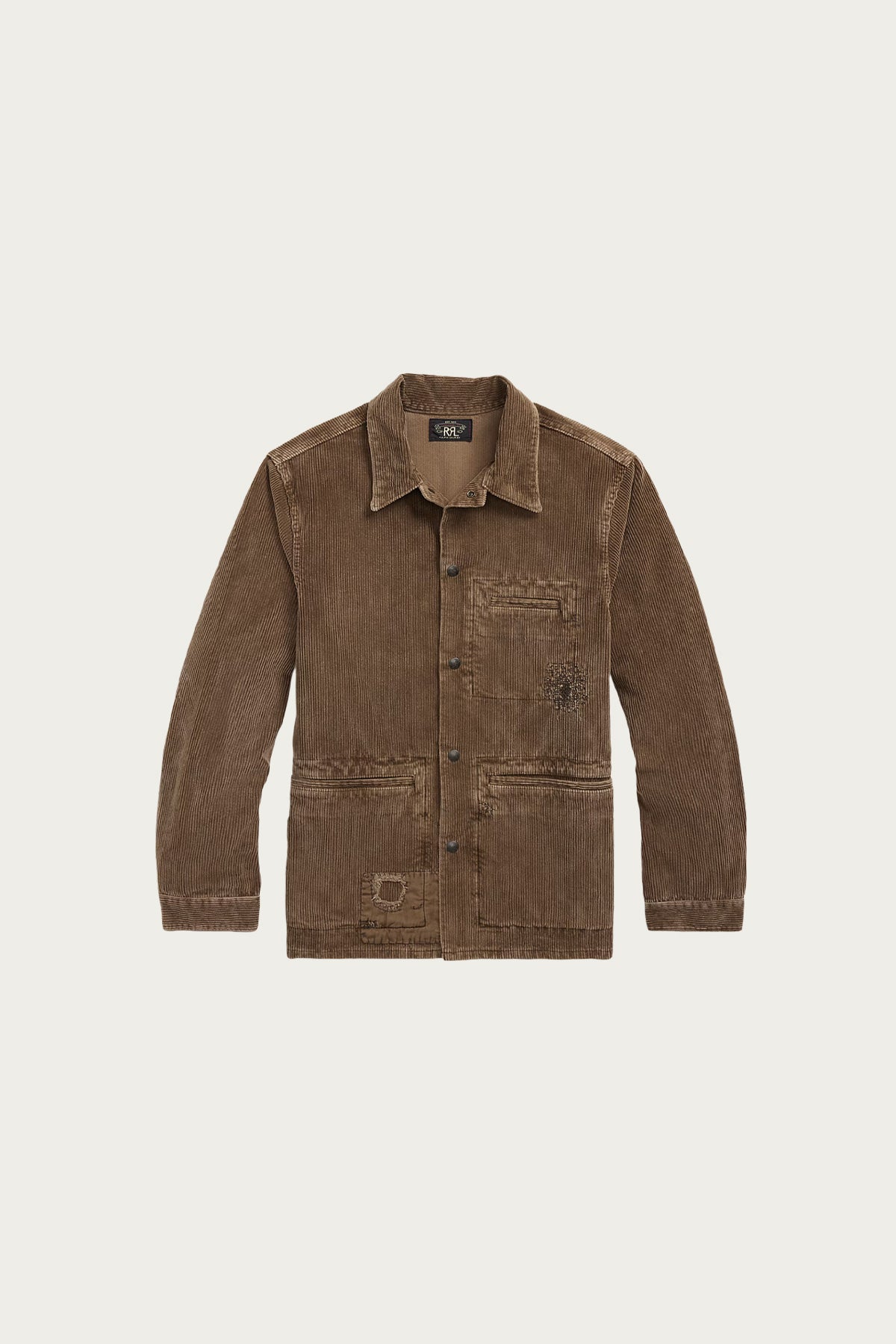 RRL - Repaired Corduroy Overshirt - Repaired Brown - Canoe Club