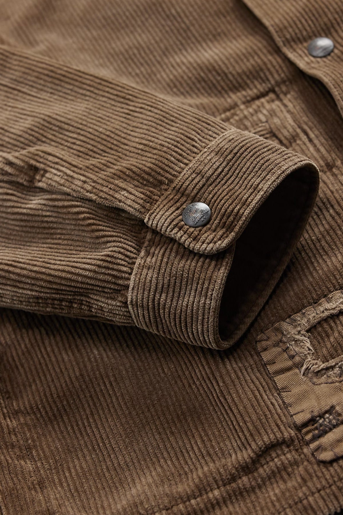 RRL - Repaired Corduroy Overshirt - Repaired Brown - Canoe Club