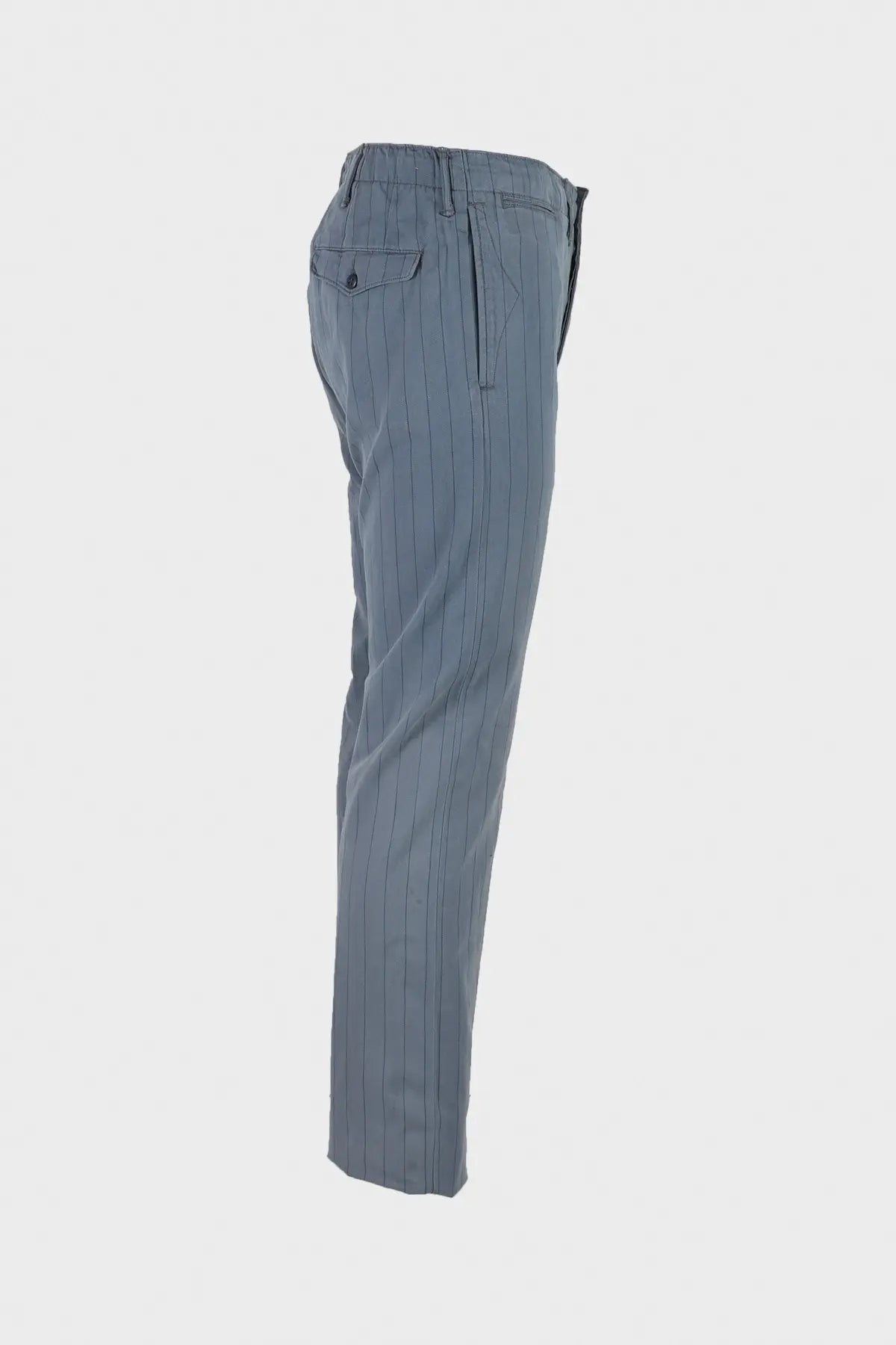 RRL - Striped Herringbone Officer's Pants - Faded Navy - Canoe Club