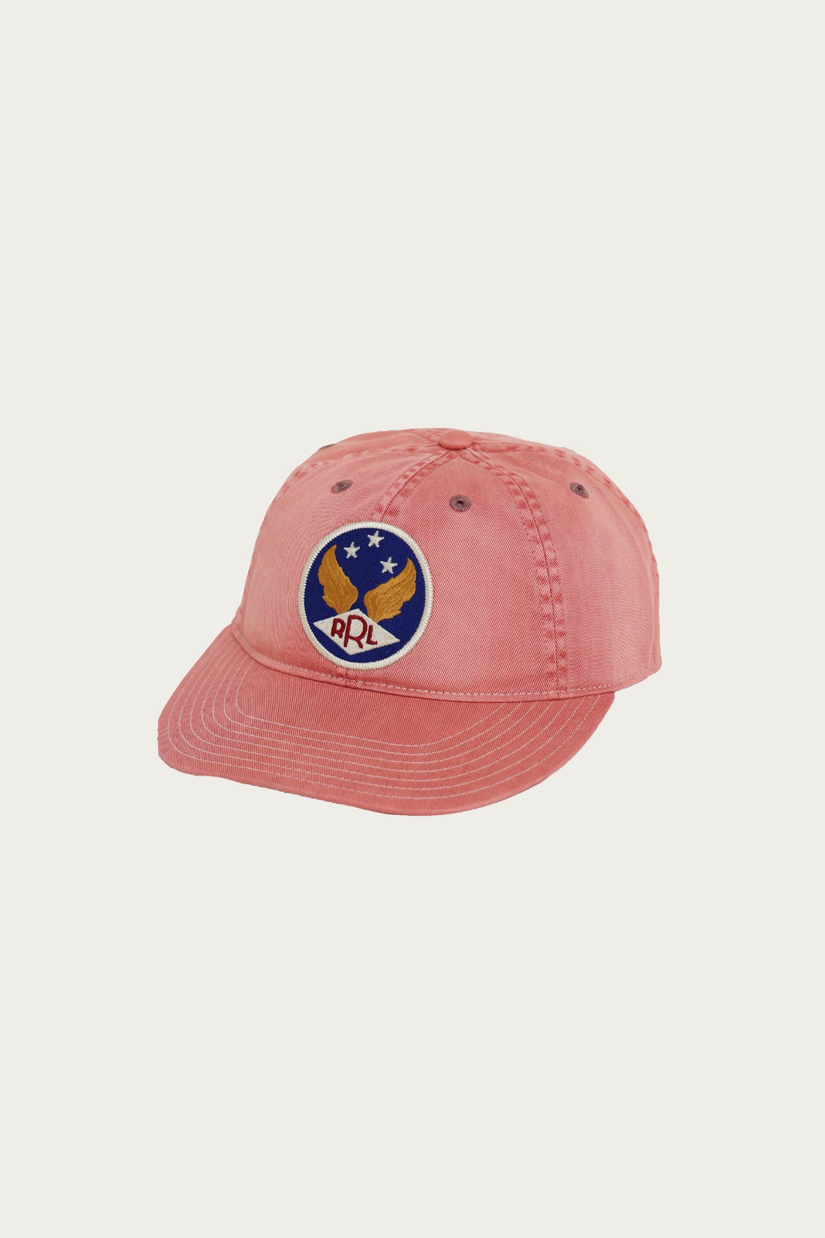 RRL - Winged-Logo Twill Ball Cap - Faded Red - Canoe Club