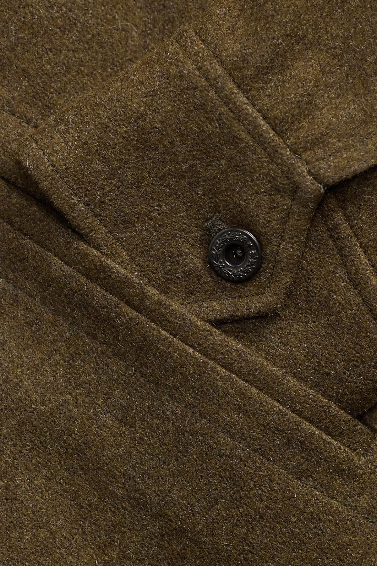 RRL - Wool-Blend Overshirt - Olive - Canoe Club