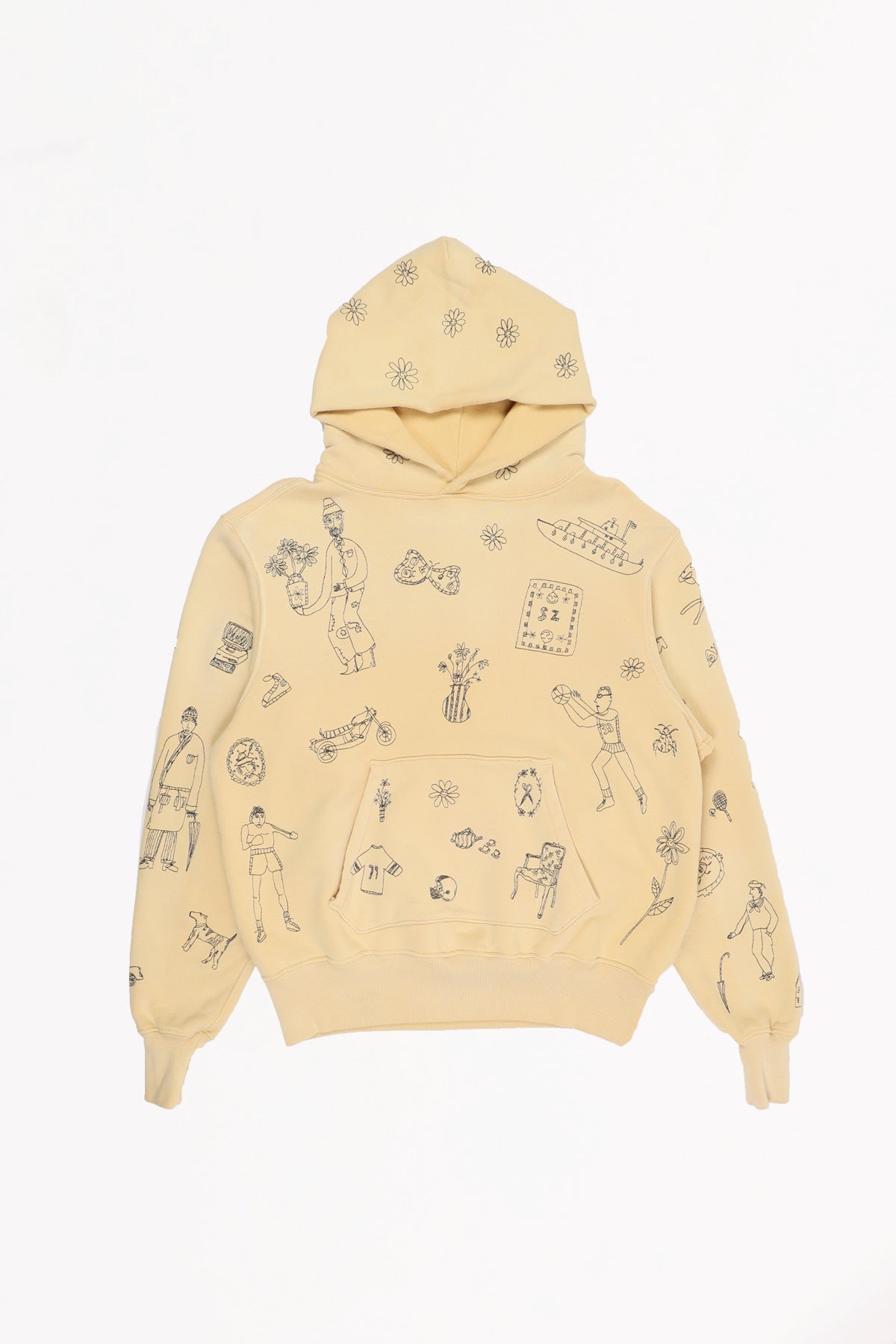 Samuel Zelig - Commune Hoodie - Vintage Yellow - Canoe Club