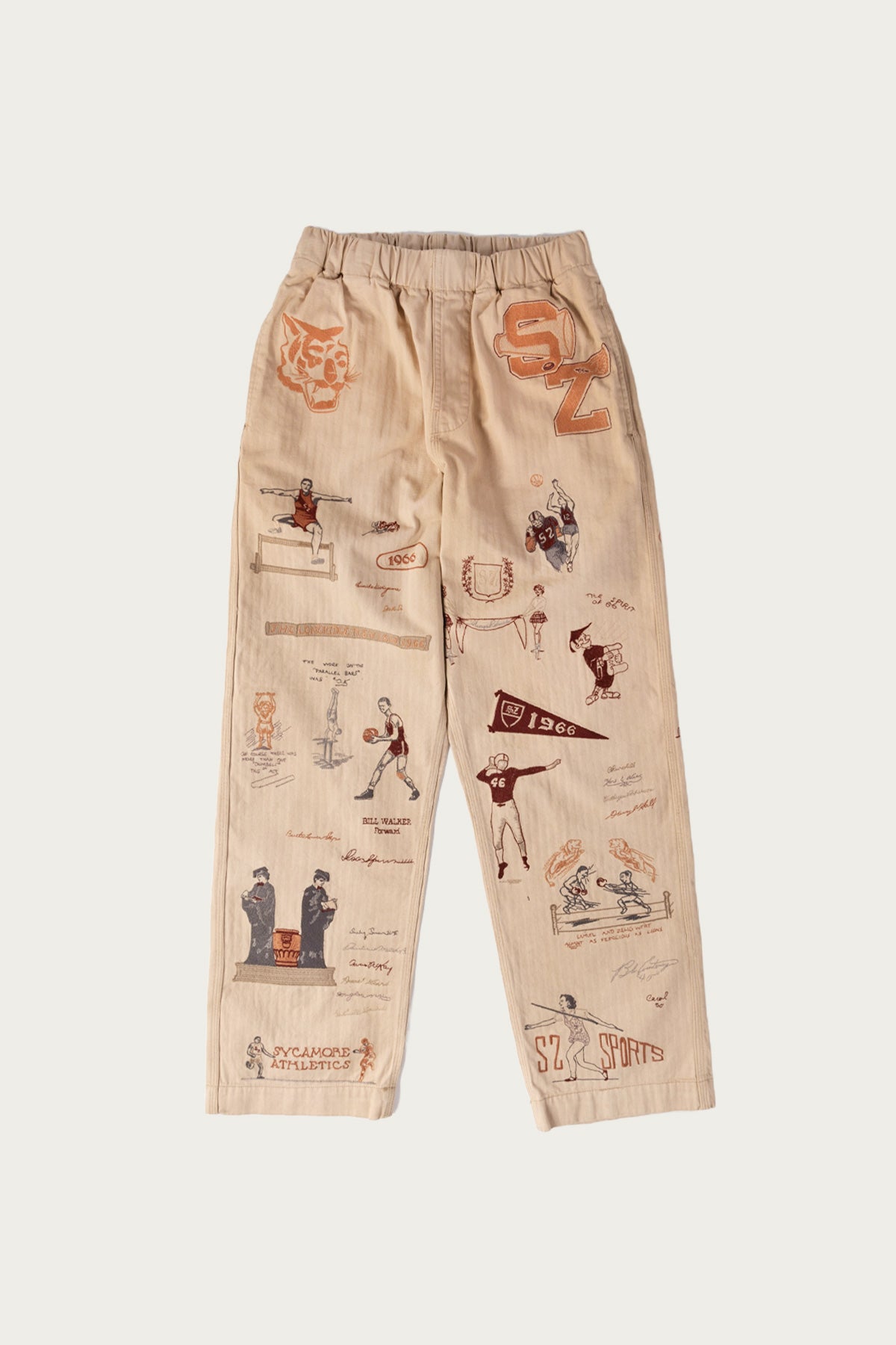 Samuel Zelig - Yearbook Pant - Khaki/Grey - Canoe Club
