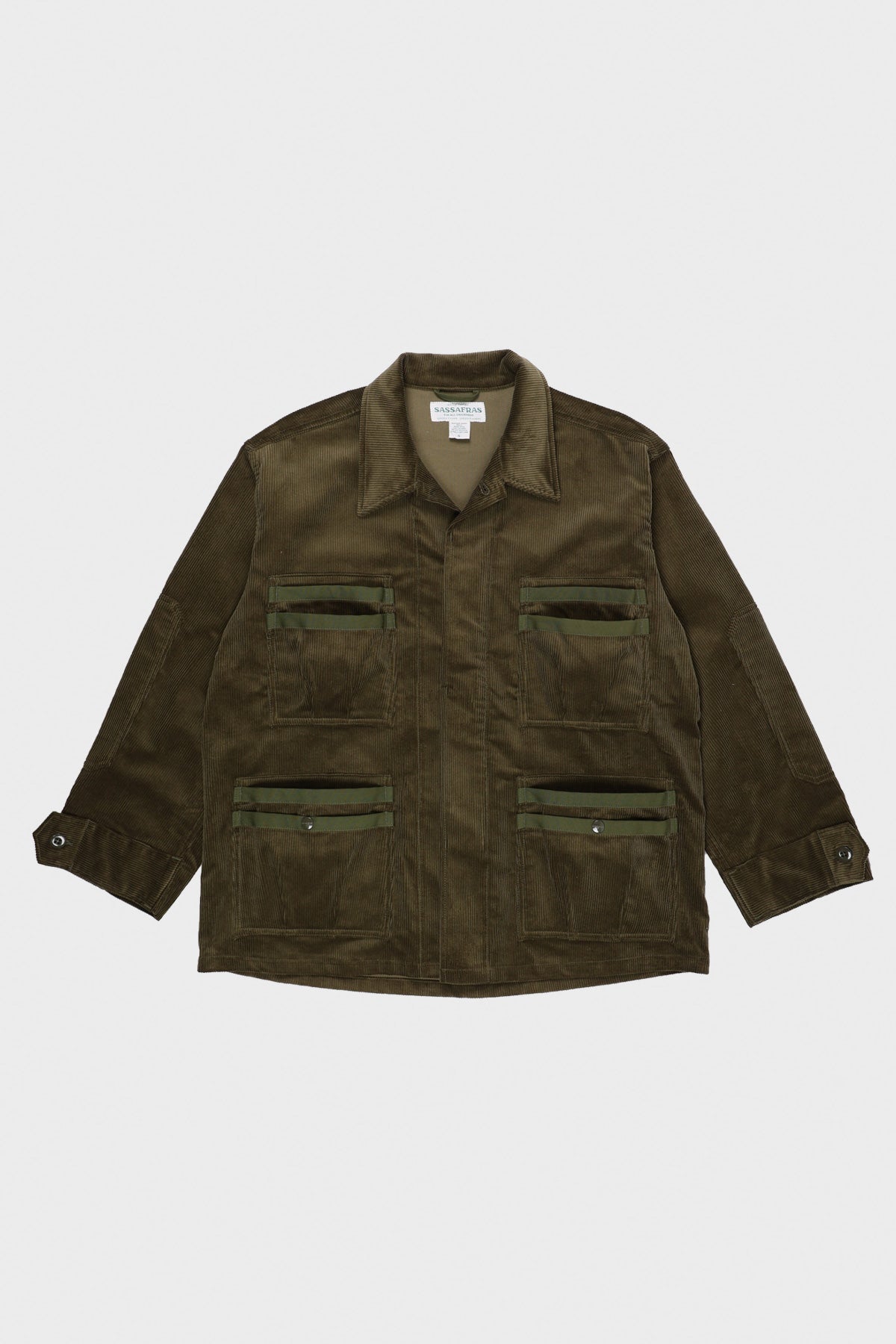 Sassafras - 9W Corduroy Overgrown Fatigue Jacket - Olive - Canoe Club