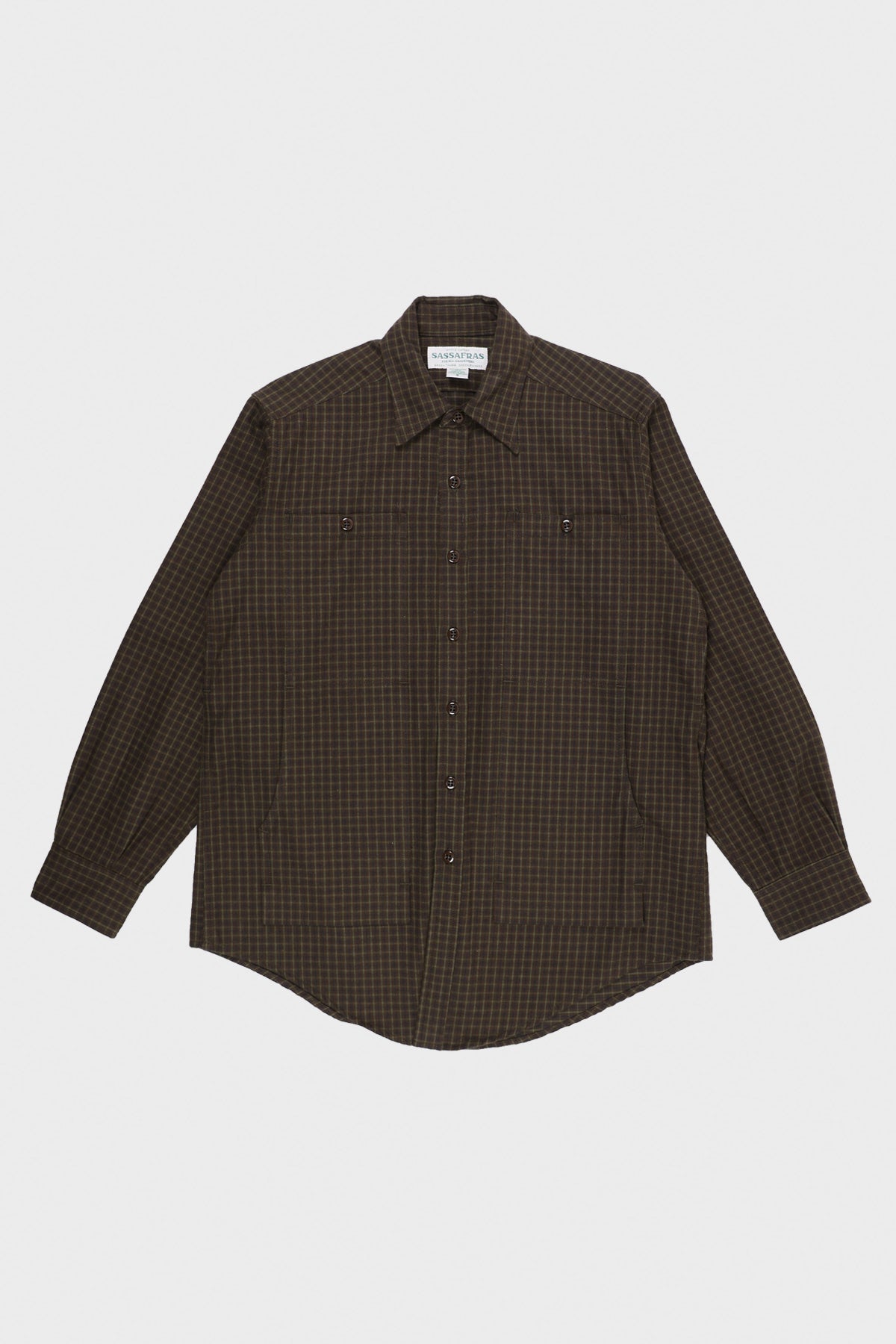 Sassafras - Check Flannel Feel Sun Half - Brown - Canoe Club