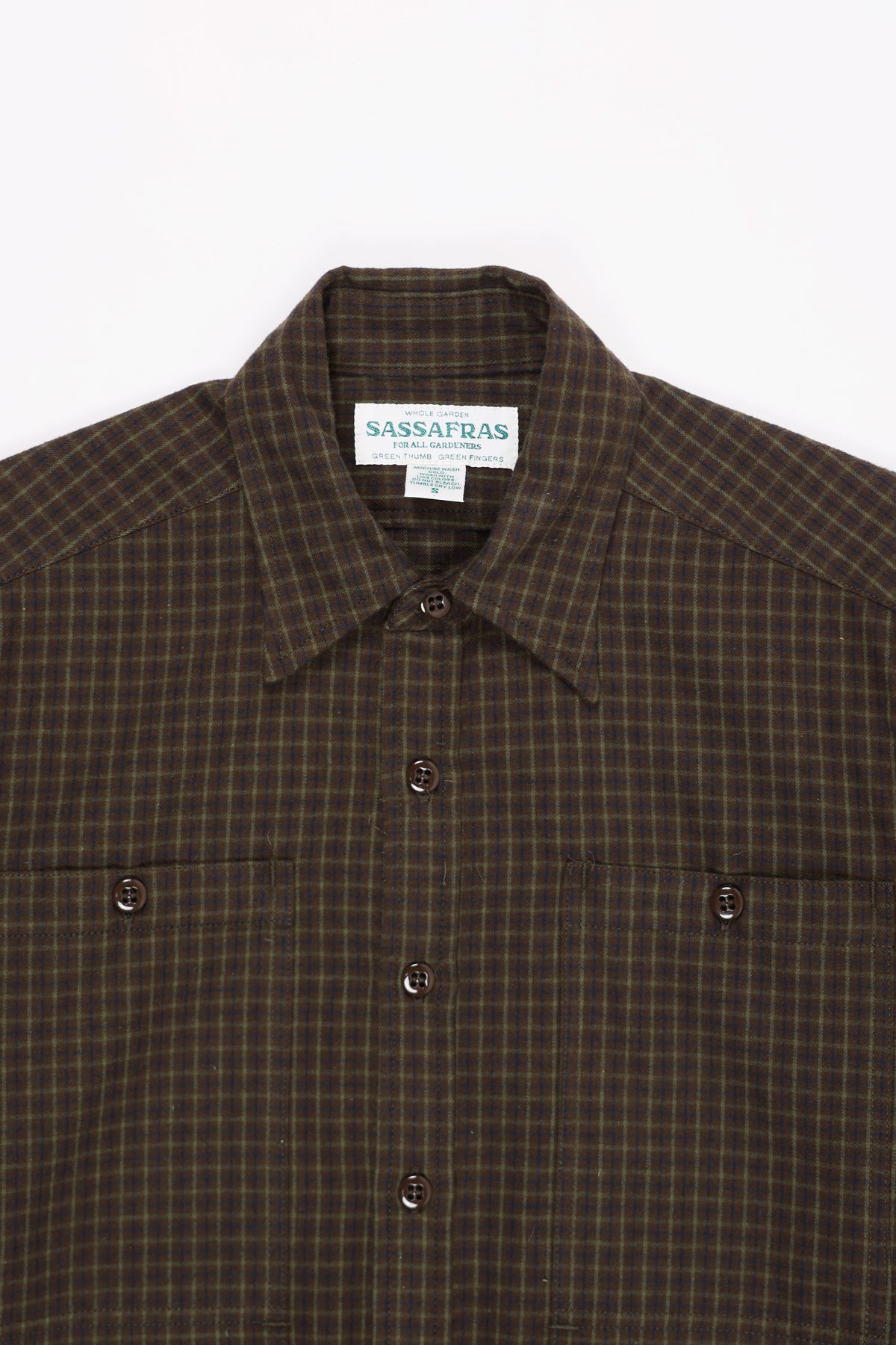 Sassafras - Check Flannel Feel Sun Half - Brown - Canoe Club