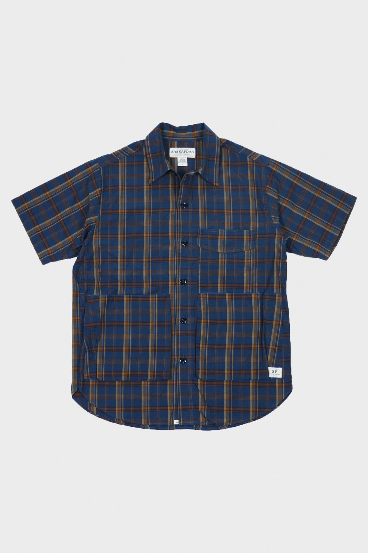 Sassafras - Digs Crew Half - Navy Check - Canoe Club