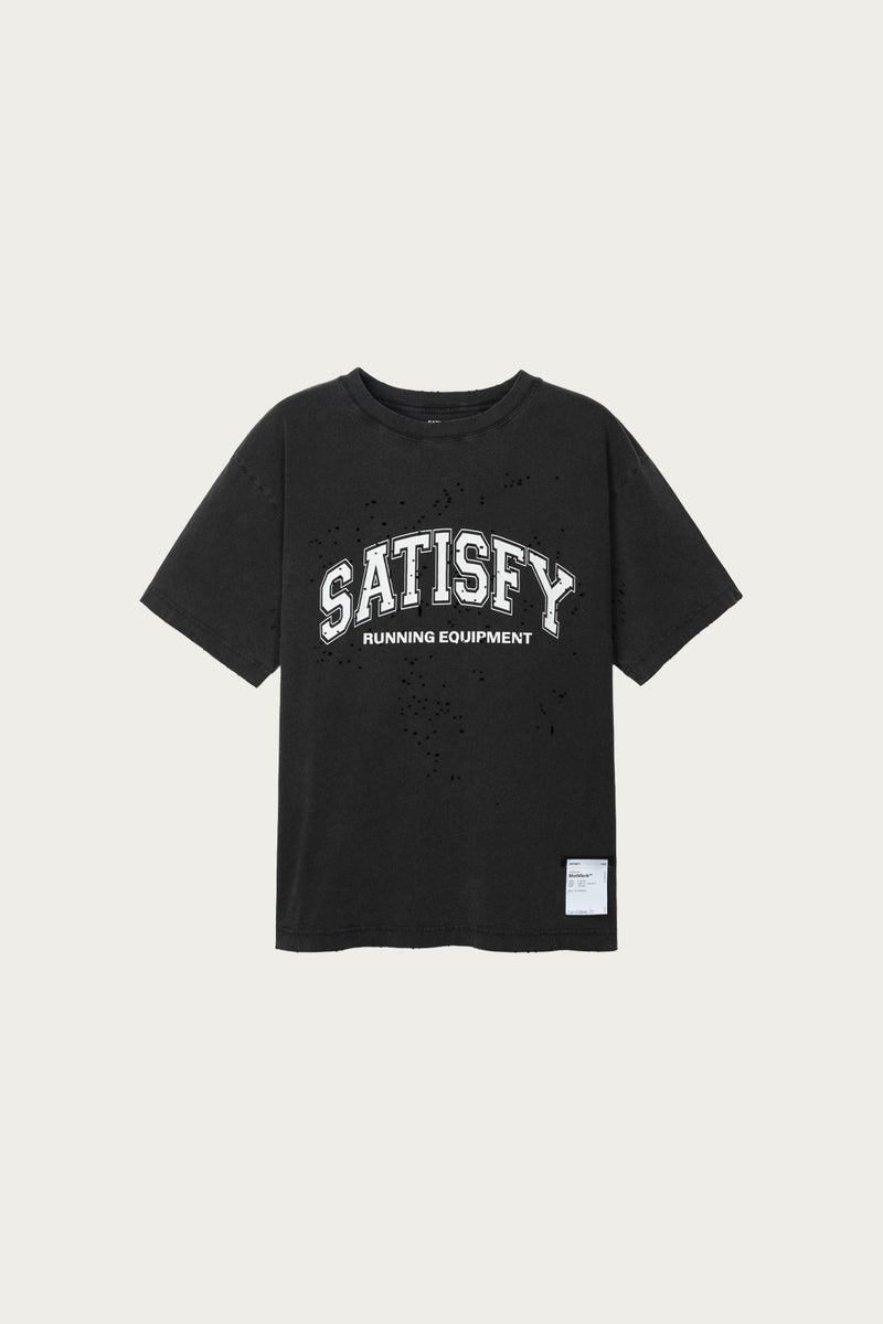 Satisfy Mothtech T-Shirt | Aged Black SAC | Canoe Club