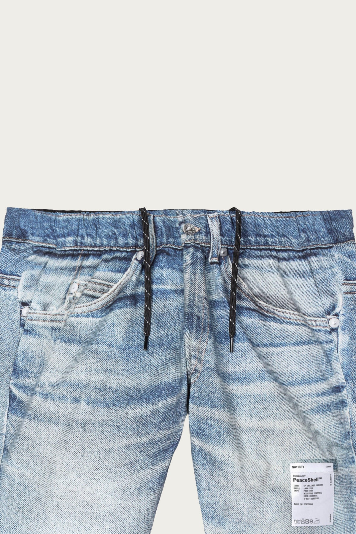 Satisfy Running - PeaceShell 5" Unlined Shorts - Digital Denim - Canoe Club