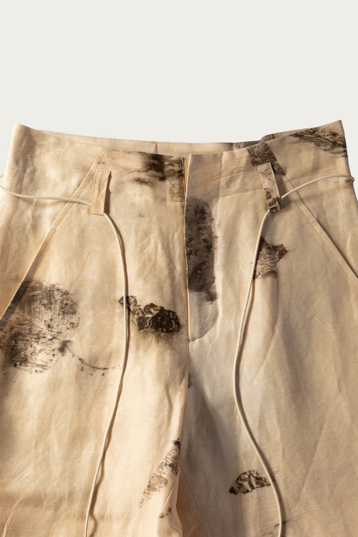 Seya - Nam Ou River Trip Pants - Hand Leaf Print - Canoe Club