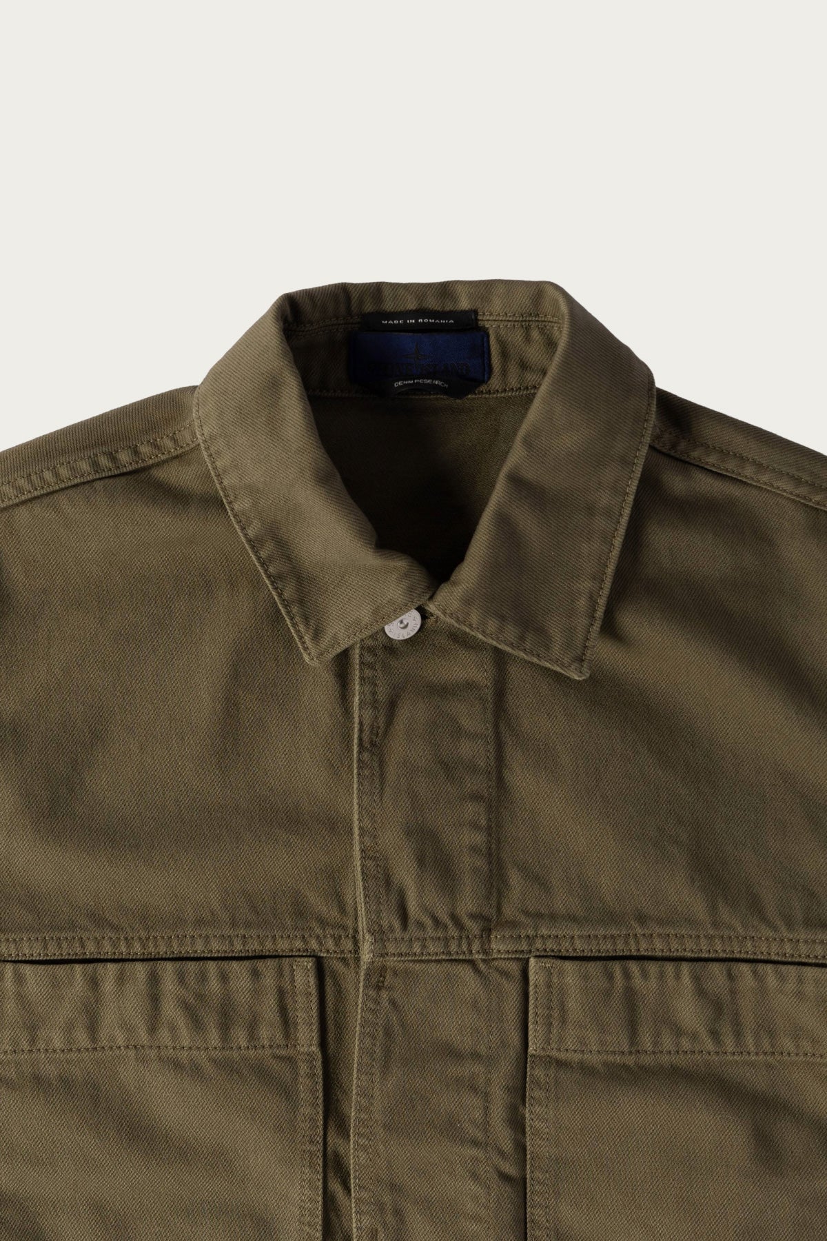 Stone Island - Bull Denim Jacket - Olive - Canoe Club