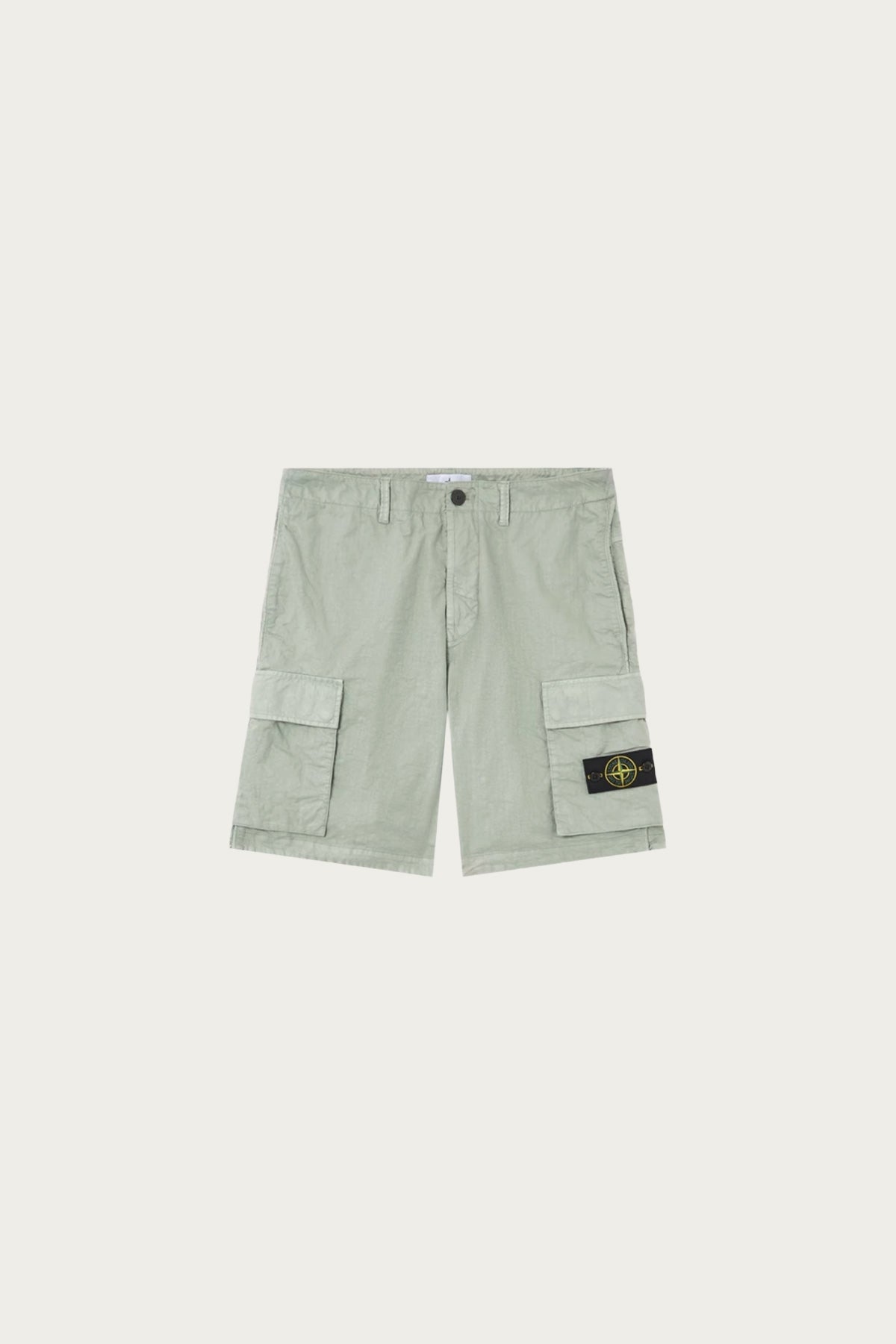 Stone Island - Bermuda Loose Wide-Leg Cargo Short - Sage Green - Canoe Club