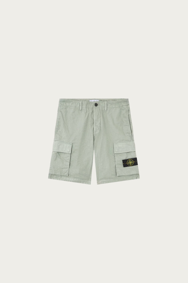Stone  Bermuda Shorts ショートパンツ Stone Island Bermuda Loose Wide-Leg Cargo Short | Sage Green