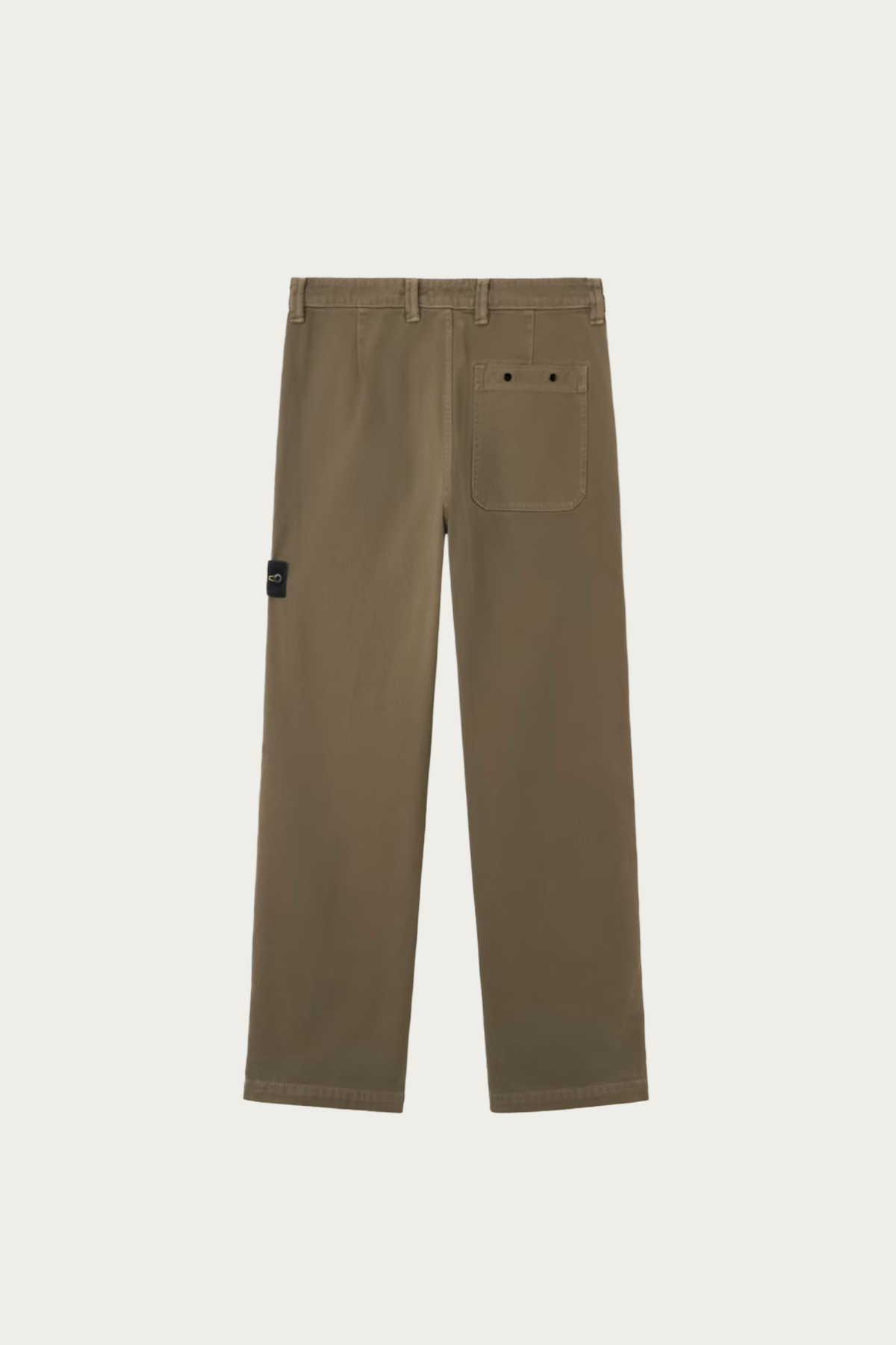 Stone Island - Organic Panama Cotton "Old" Effect Trousers - Military Green - Canoe Club