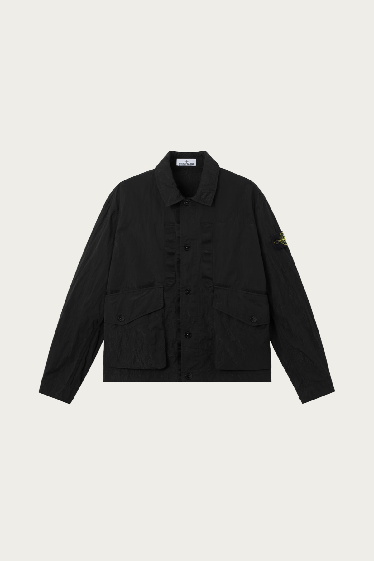 Stone Island - Warp Rib Nylon-TC Jacket - Black - Canoe Club