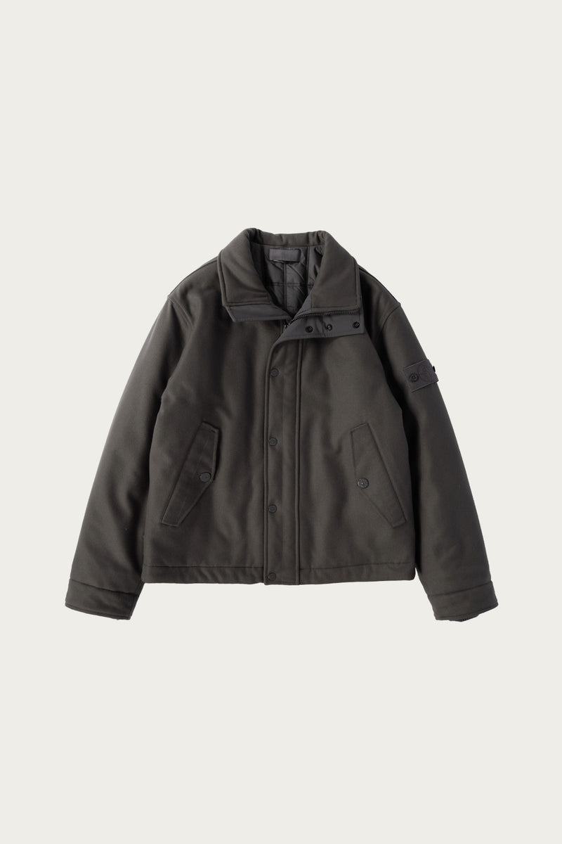 Stone Island Wool Nylon Flannel Ghost Jacket | Grey | Canoe Club