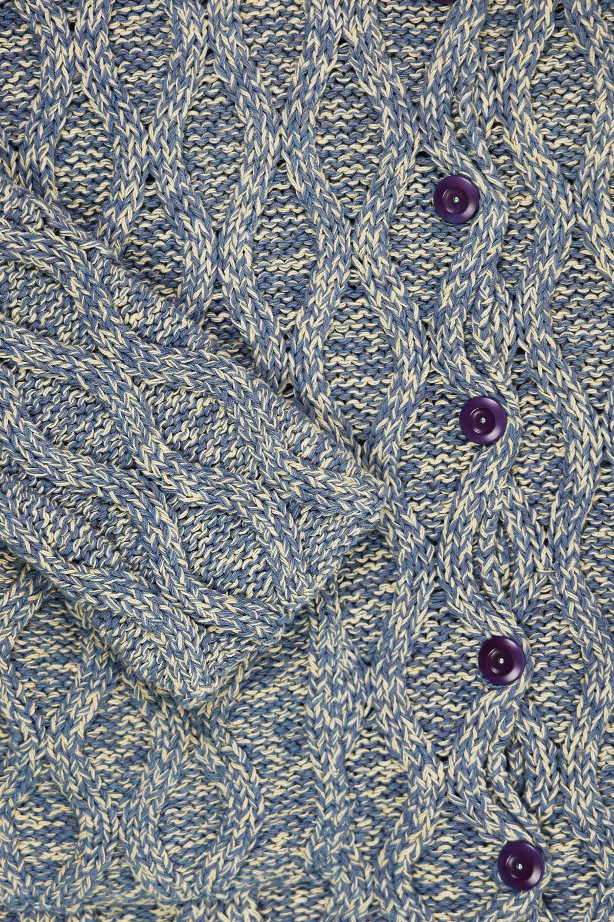 Story Mfg. - Grandad Cardigan - Twisted Purple - Canoe Club