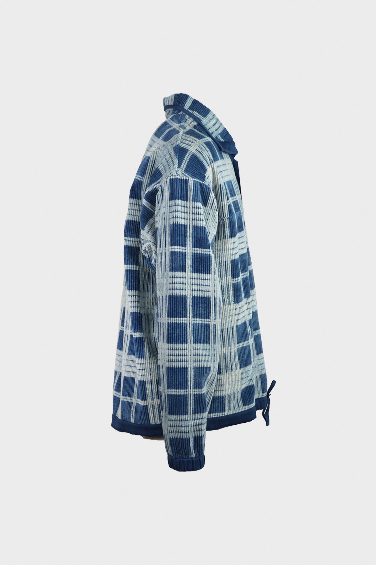 Story Mfg. - Polite Pullover - Indigo Check Corduroy - Canoe Club