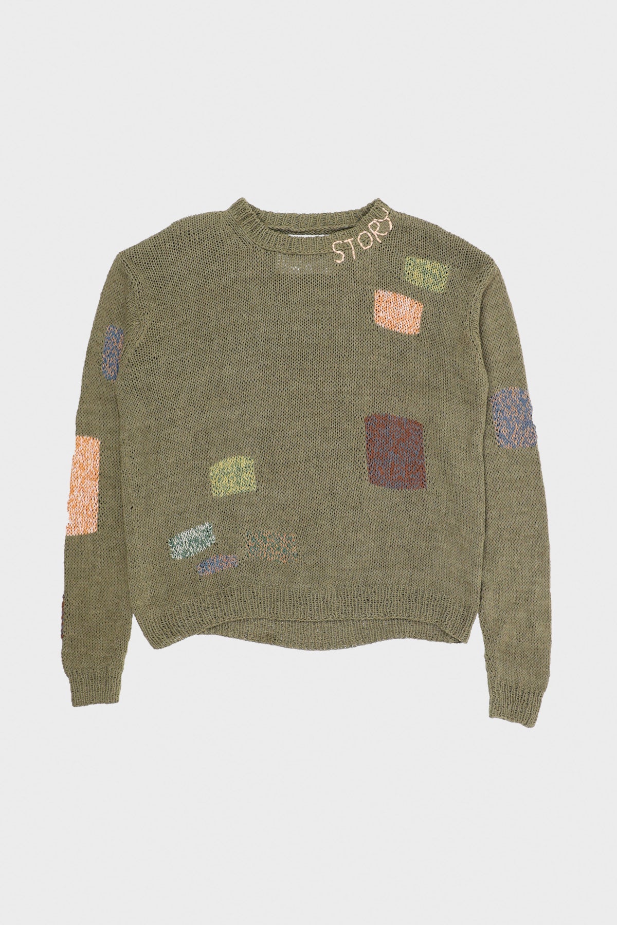Story Mfg. - Spinning Jumper - Olive Darn Knit - Canoe Club