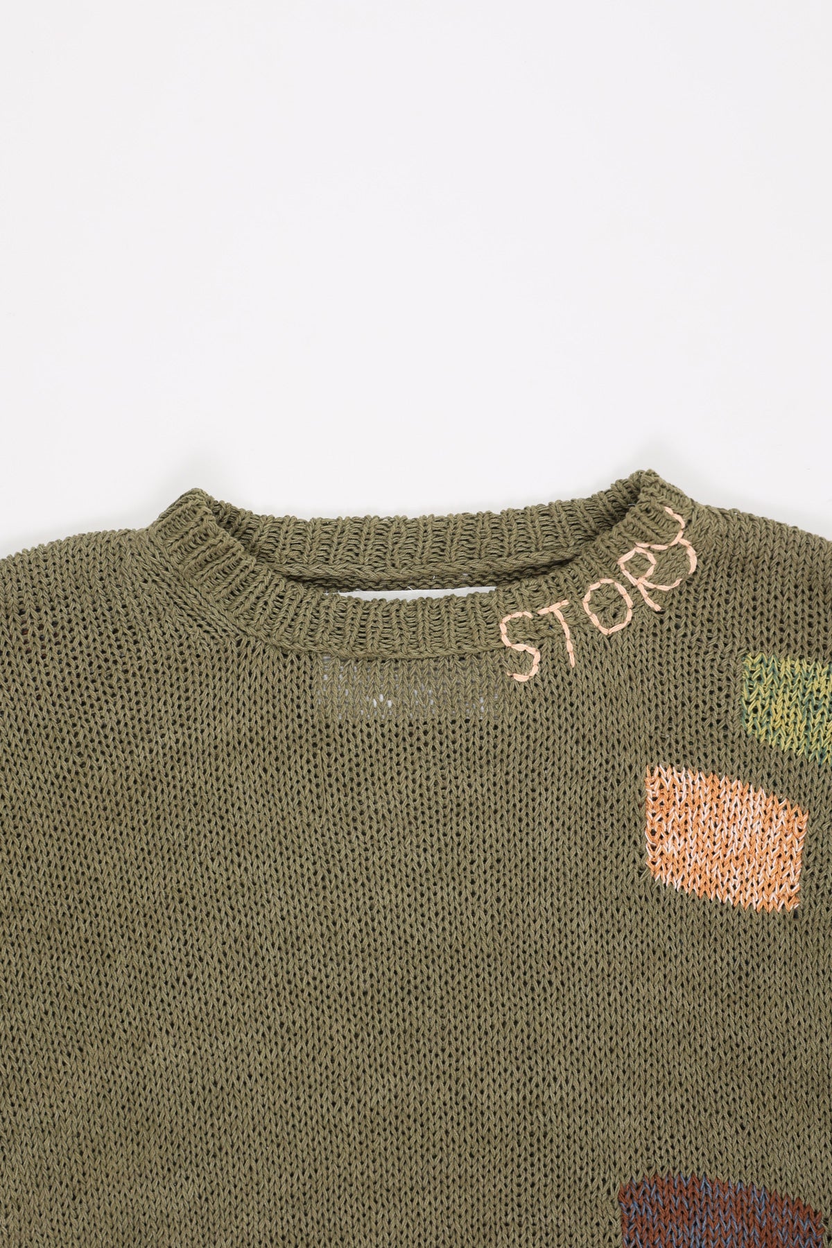 Story Mfg. - Spinning Jumper - Olive Darn Knit - Canoe Club