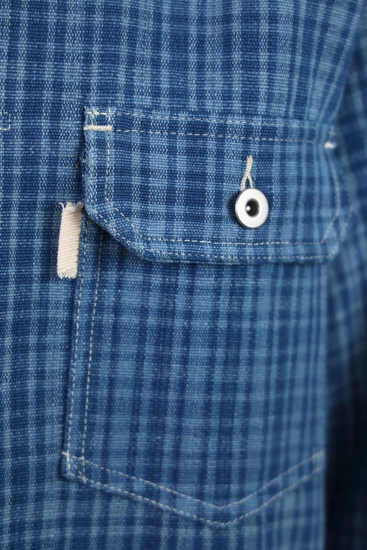 Story Mfg. - Tuesday Jacket - Indigo Mini Check - Canoe Club