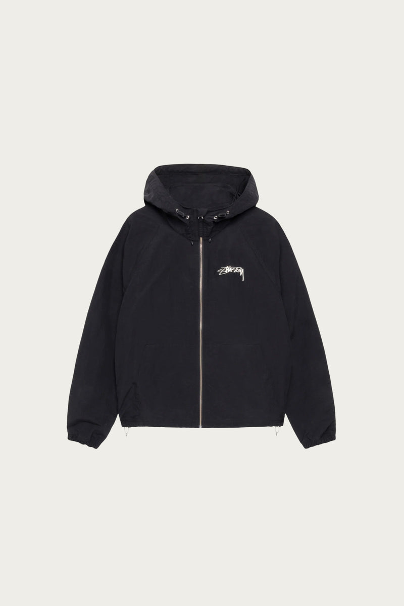 STUSSY “BEACH SHELL WRINKLED NYLON” Stussy Wrinkled Nylon Beach Shell Jacket Slate Men's - SS24 - US