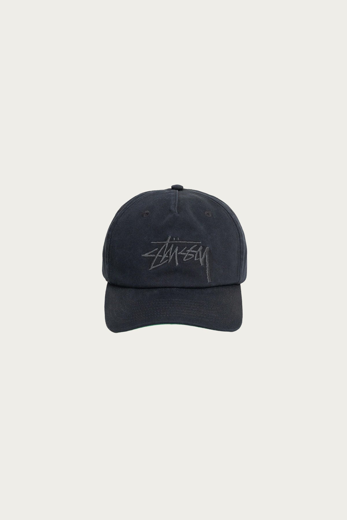 Stüssy - Big Stock Mid Depth Cap - Navy Eclipse - Canoe Club
