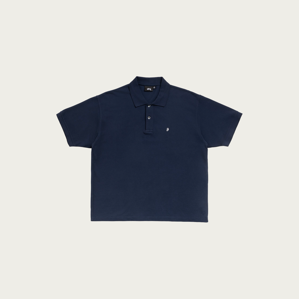 Stussy Classic Pique Polo | Navy | Canoe Club