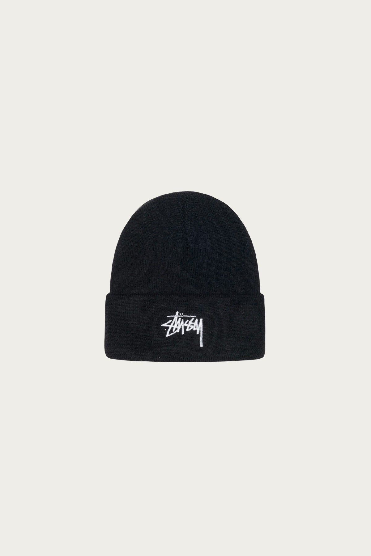 Stüssy - Stock Cuff Beanie - Black - Canoe Club