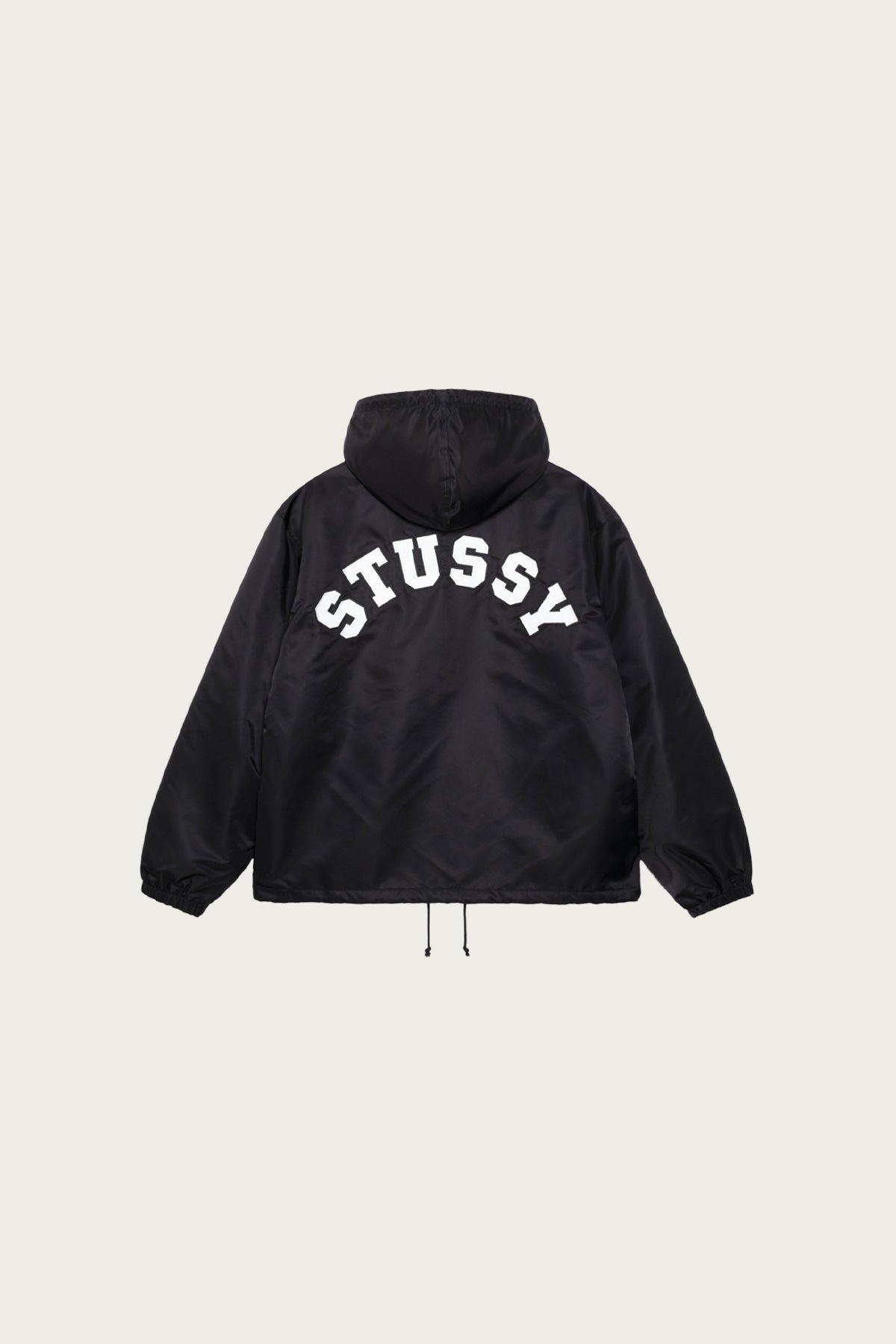 Stüssy - Hooded Coaches Jacket - Black - Canoe Club