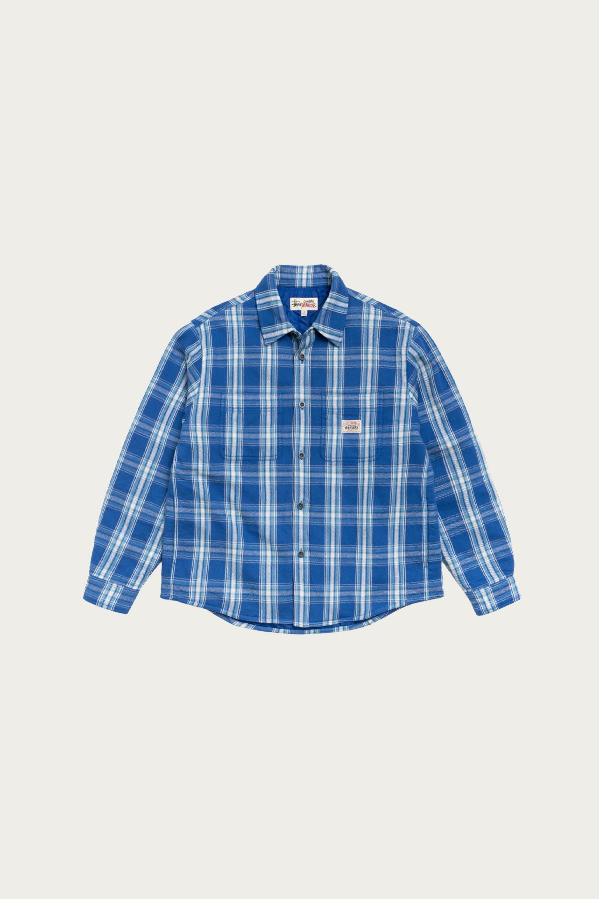 Stüssy - Lau Plaid Shirt - Blue - Canoe Club
