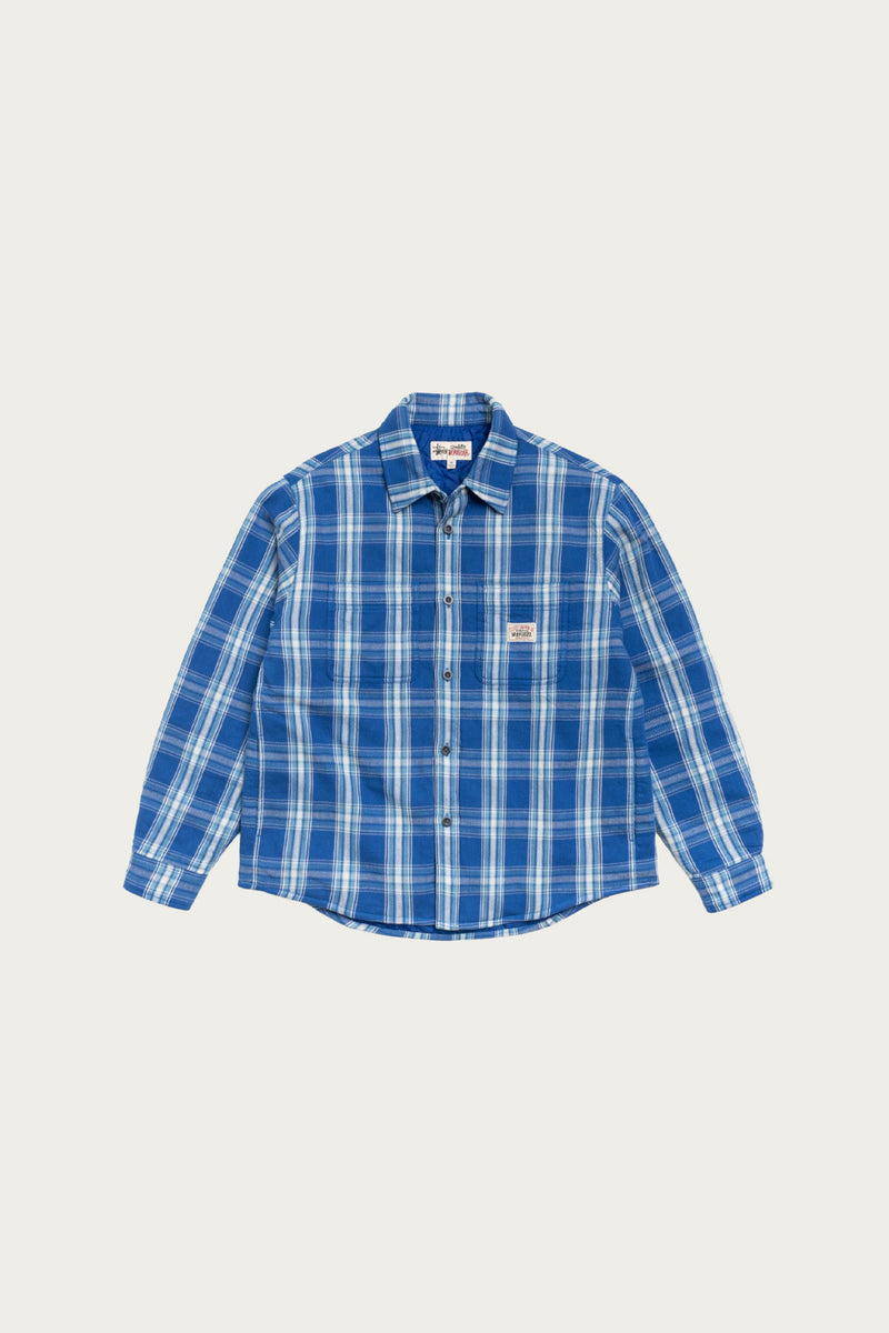 Stüssy Lau Plaid Shirt | Blue | Canoe Club