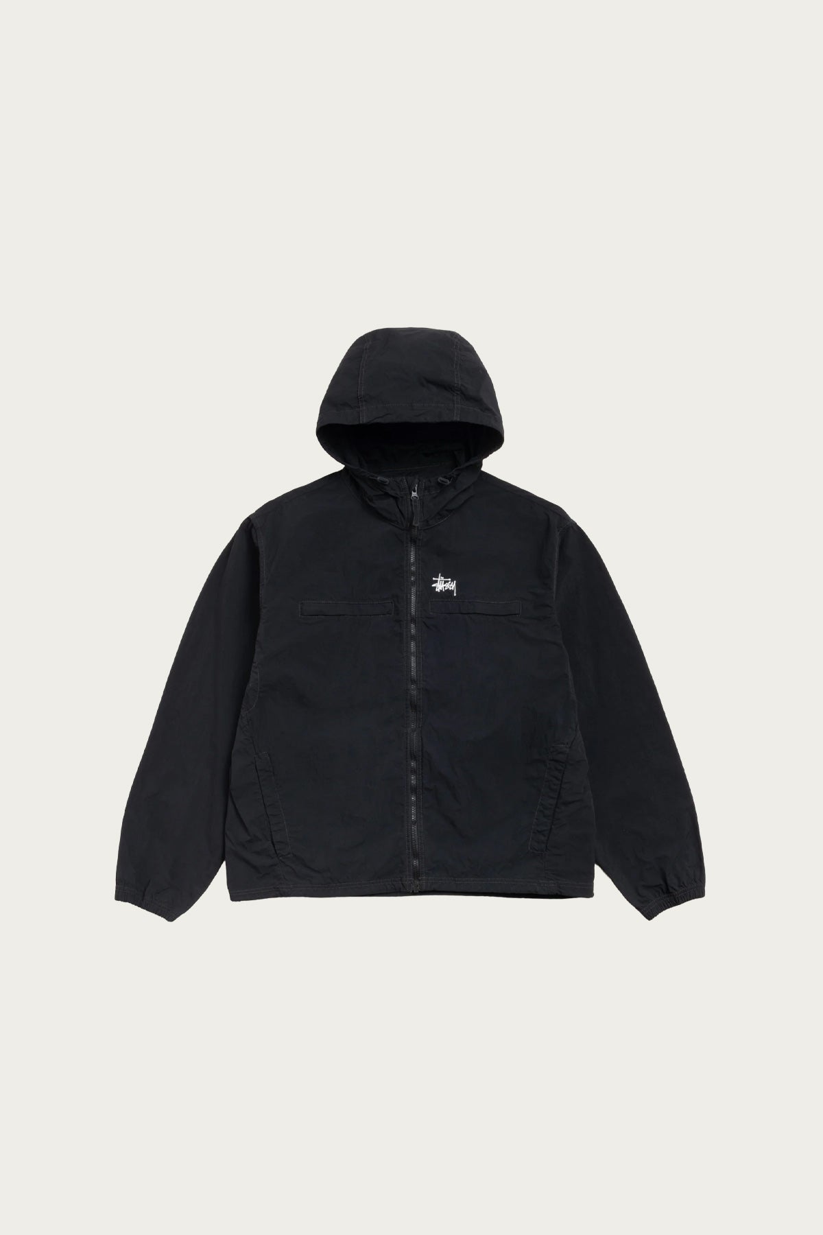 Stüssy - Lightweight Hooded Jacket - Black - Canoe Club