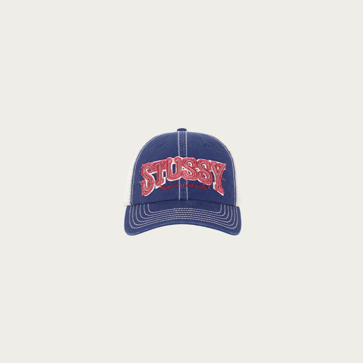 Stussy MD Burly Threads Trucker | Navy | Canoe Club