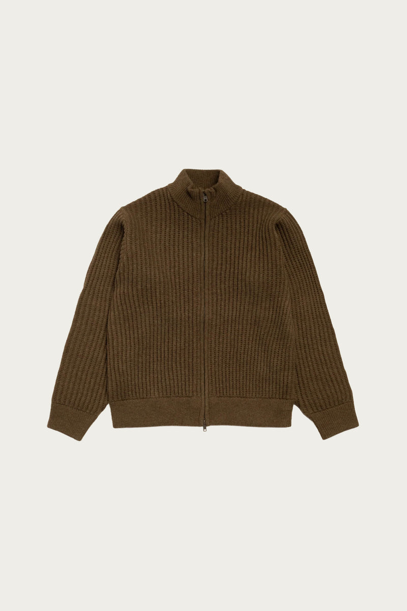 Stussy Military Patch Zip Sweater | Green | Canoe Club