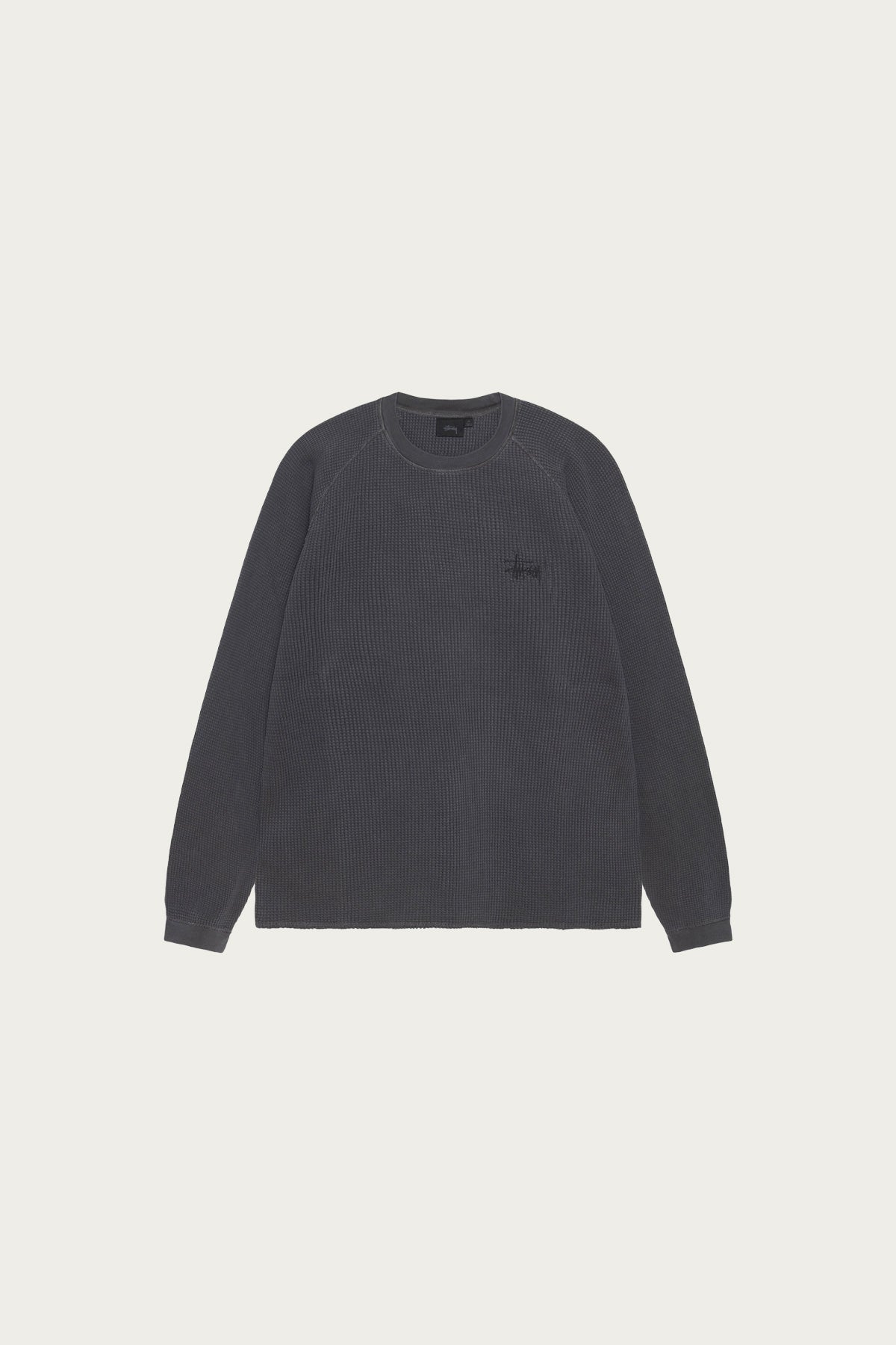 Stüssy - Raglan Thermal Basic Stock - Washed Black - Canoe Club