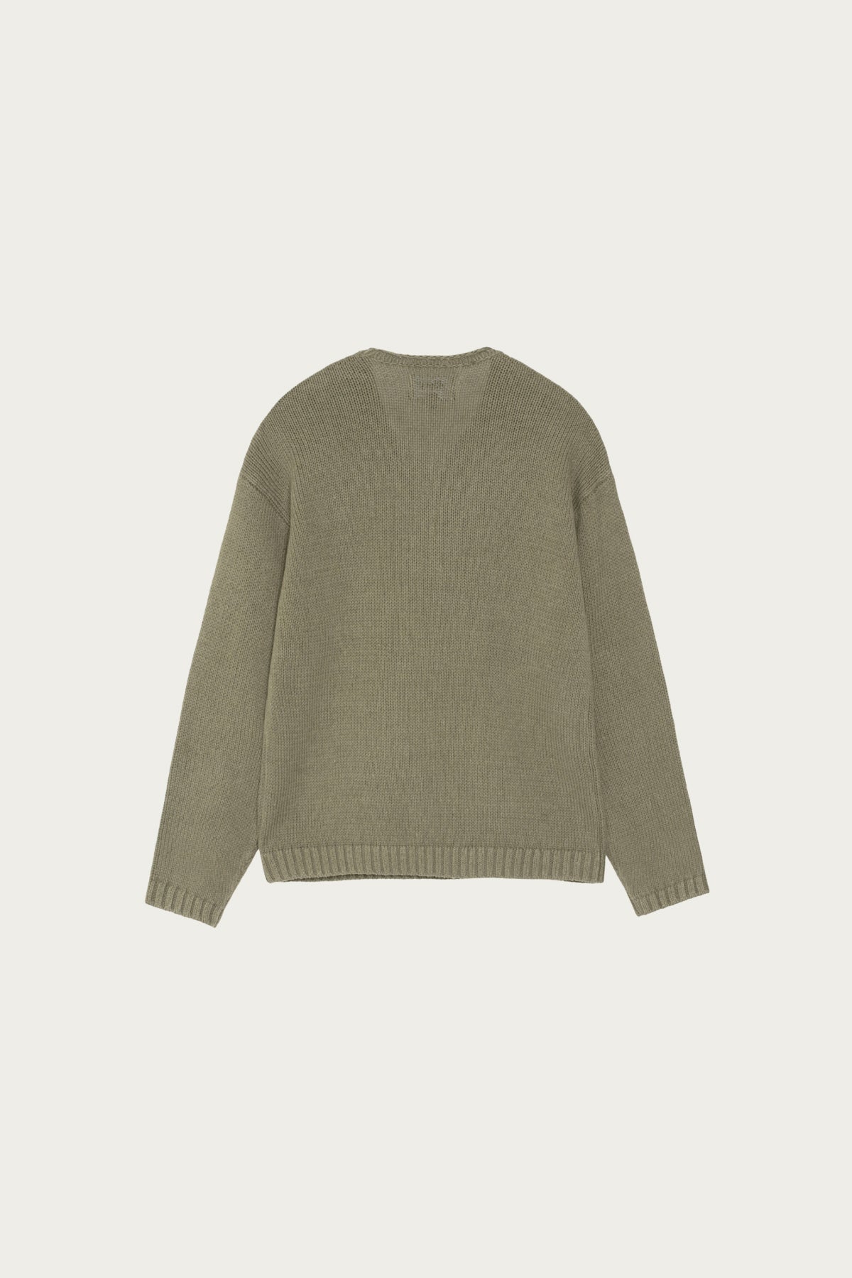 Stüssy - Roll V Neck Sweater - Olive - Canoe Club