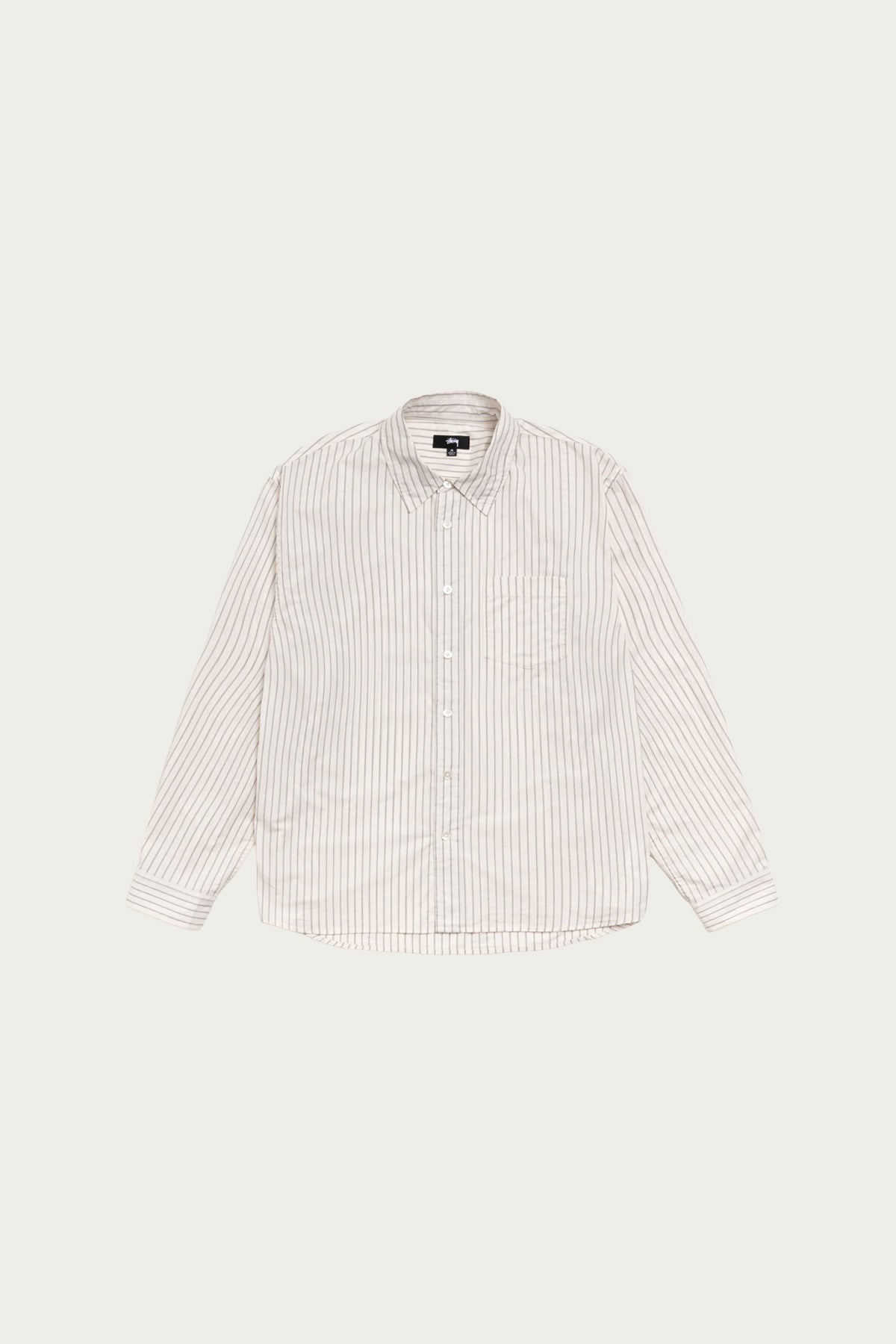Stüssy - Standard LS Shirt - Natural Stripe - Canoe Club