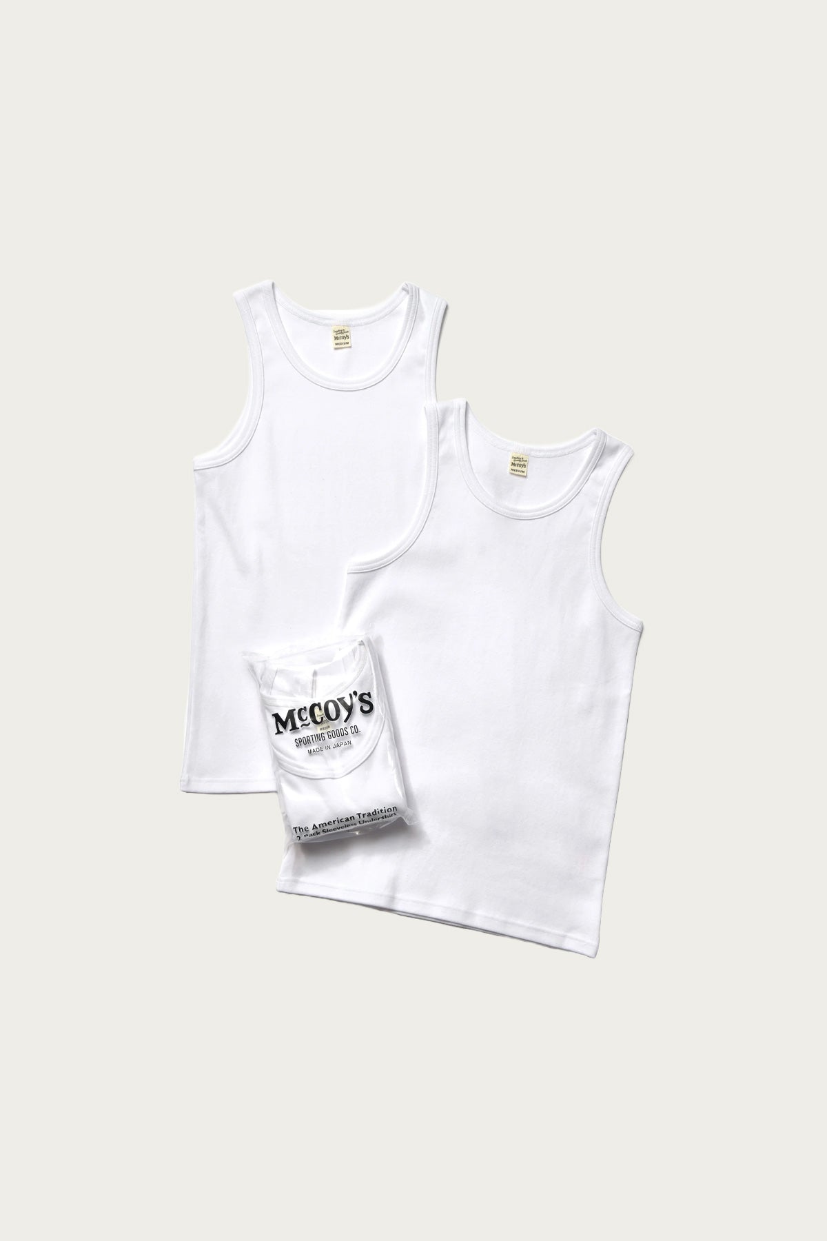The Real McCoys - McCoy's 2-Pack Undershirt - White - Canoe Club