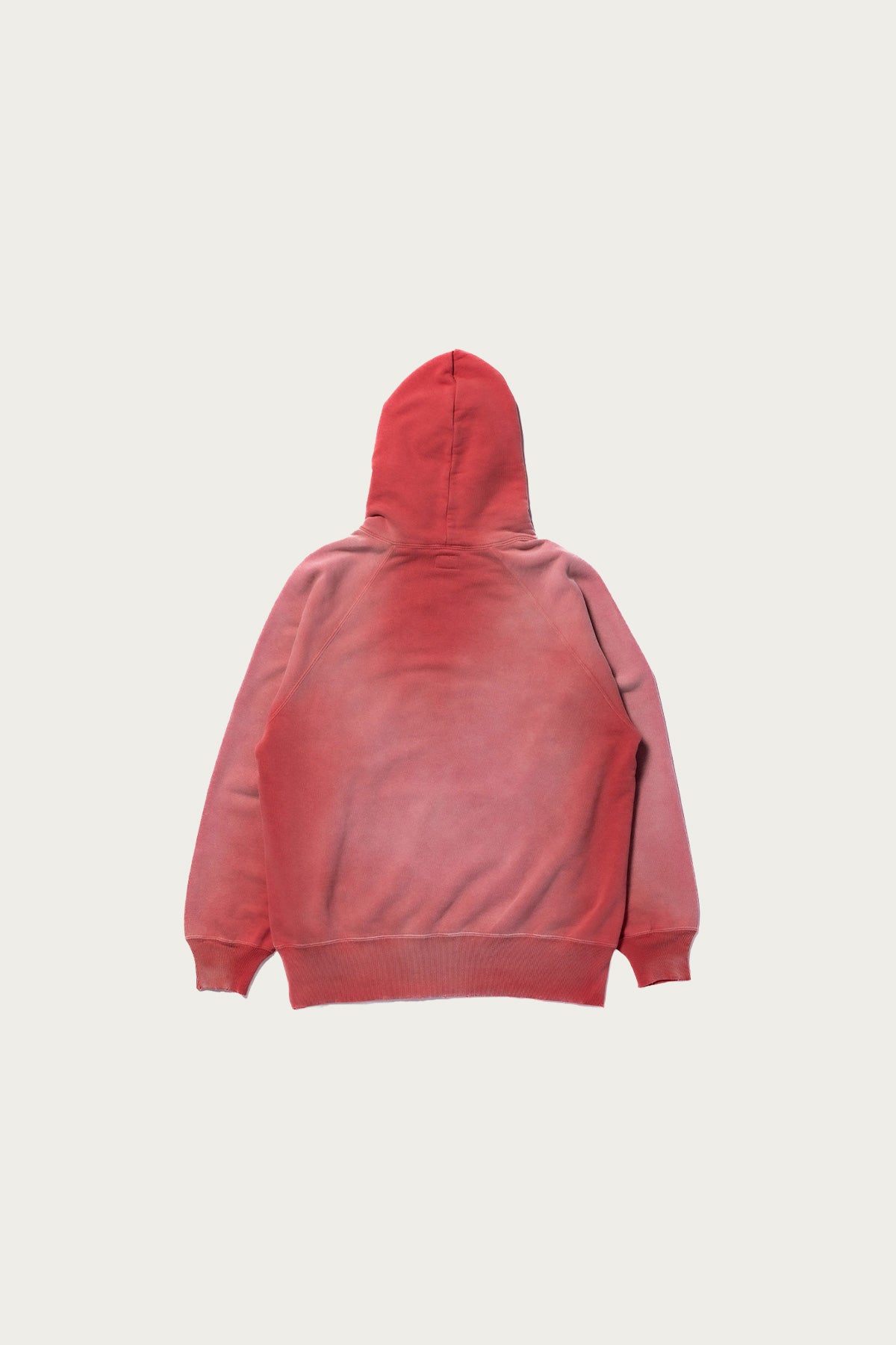The Real McCoys - 9oz. Loopwheel Raglan Hooded Sweatshirt - Faded Cherry - Canoe Club