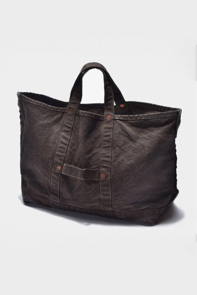 The Real McCoys - Coal Tote (Overdyed) - Grey - Canoe Club