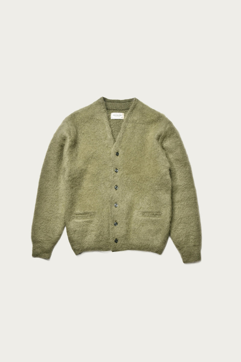 The Real McCoys JM Mohair Cardigan | Mint | Canoe Club
